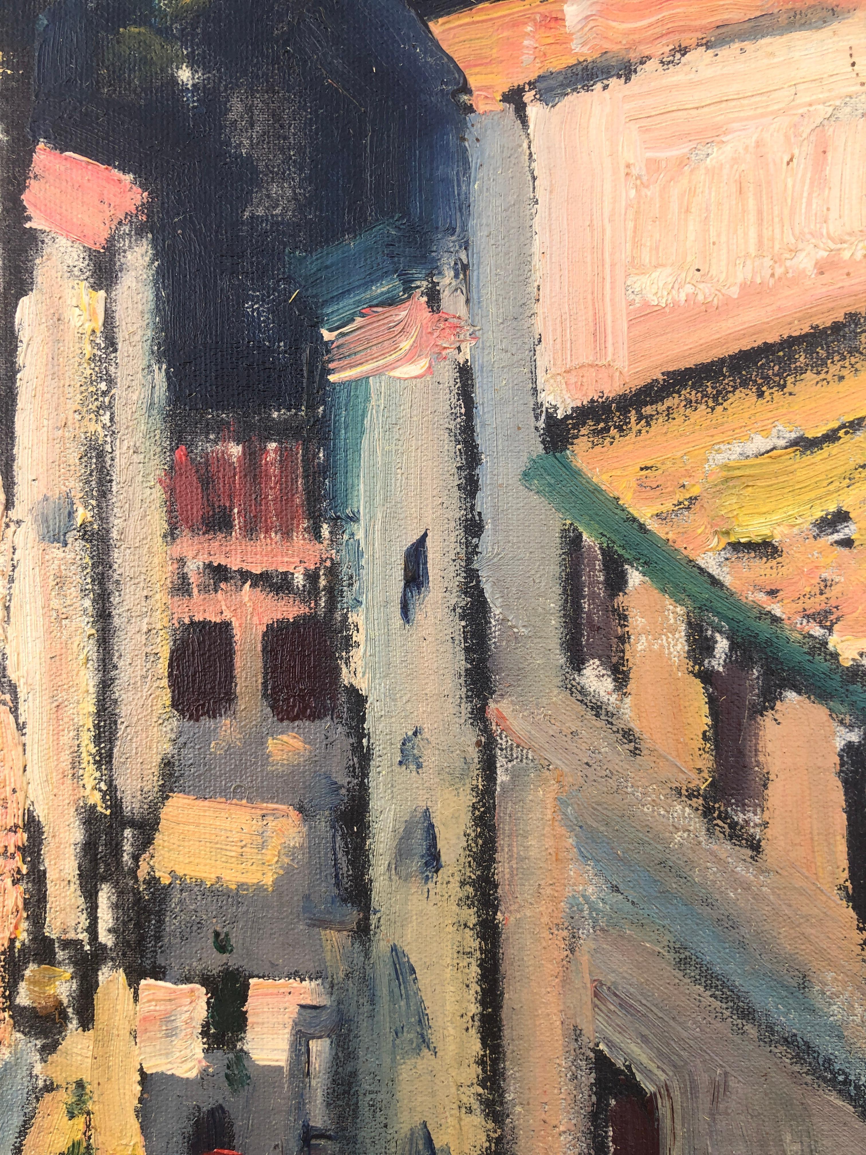 Barcelona Spain oil painting landscape urbanscape 1