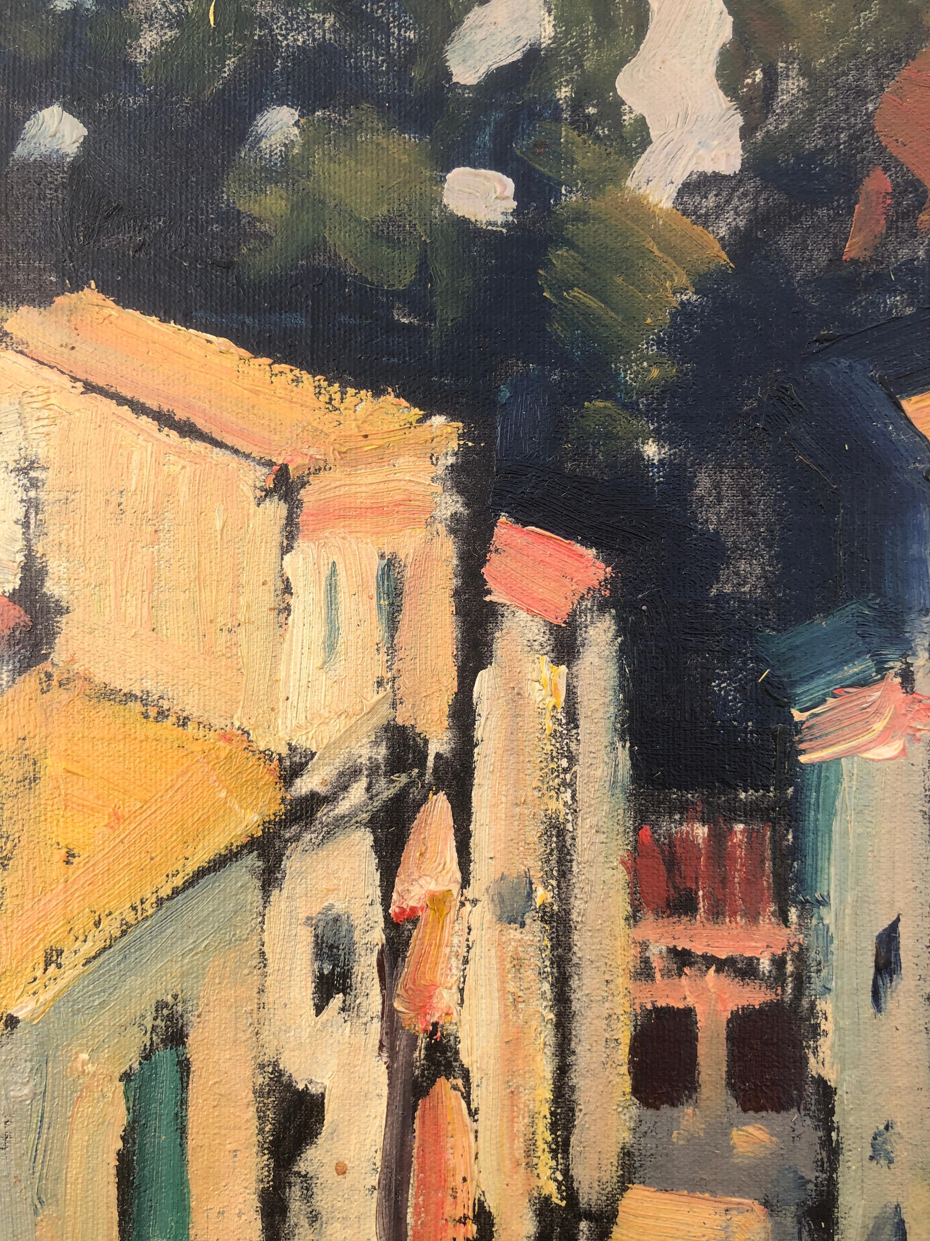 Barcelona Spain oil painting landscape urbanscape 2