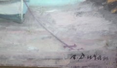 Cadaques, Ölgemälde auf Karton, Spanien, spanische Meereslandschaft, Cadaques