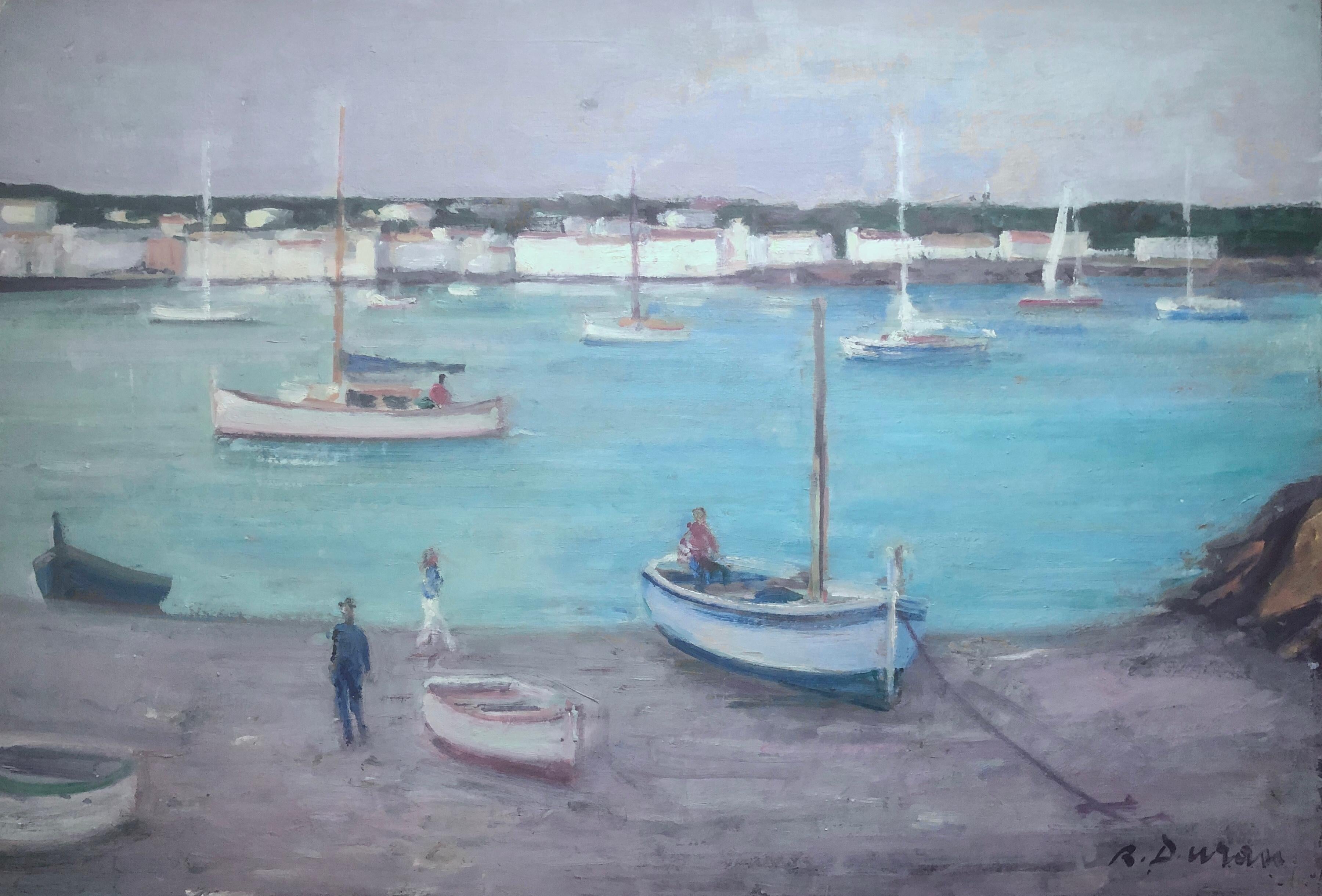 Cadaqués óleo sobre tabla pintura España paisaje marino español