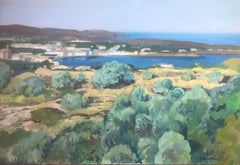 Cadaques huile sur toile peinture Espagne paysage marin espagnol