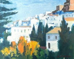 Cadaques oil painting Spain spanish mediterranean european landscape