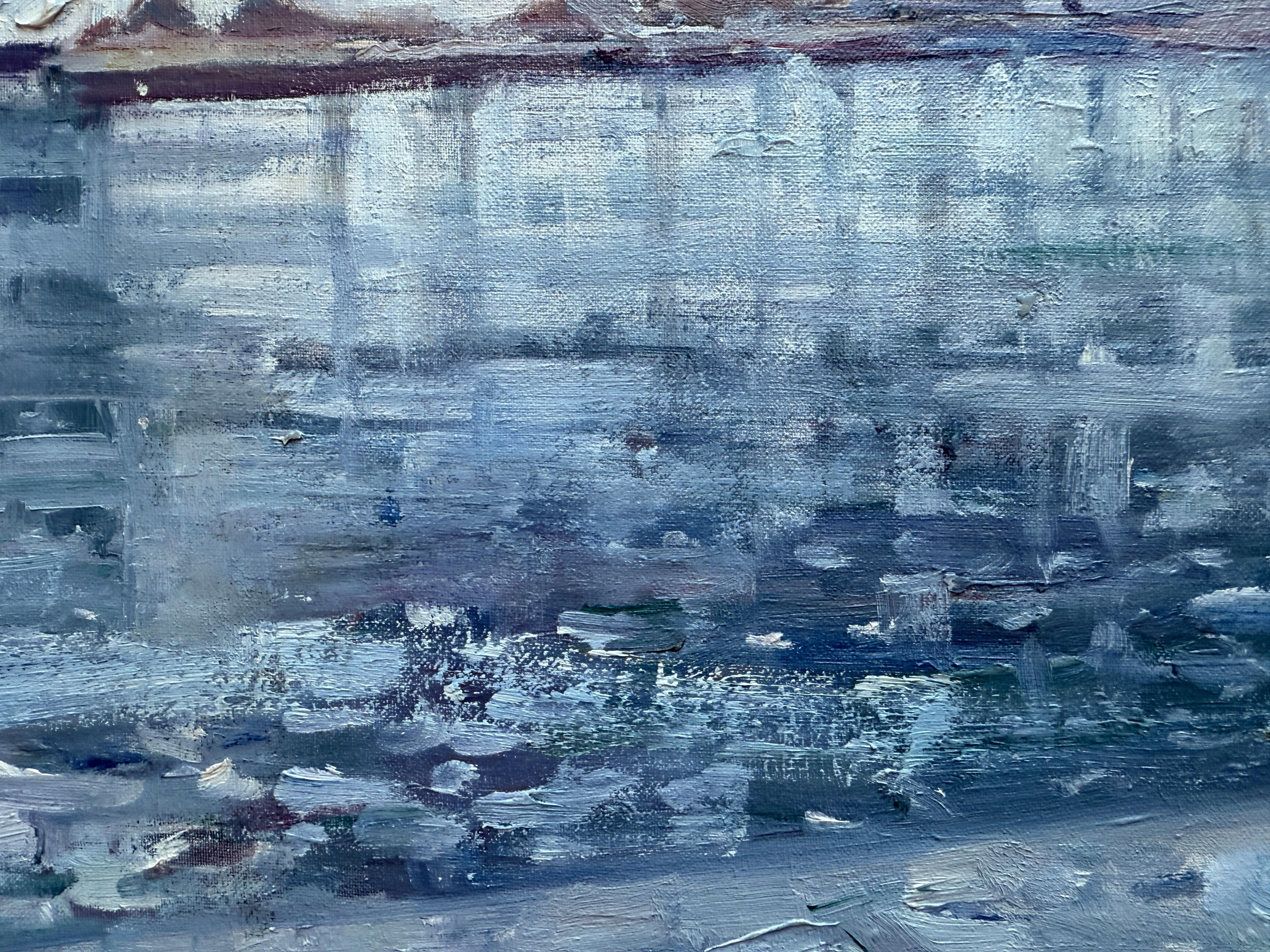 Cadaques peinture à l'huile paysage marin espagnol art méditerranéen en vente 1