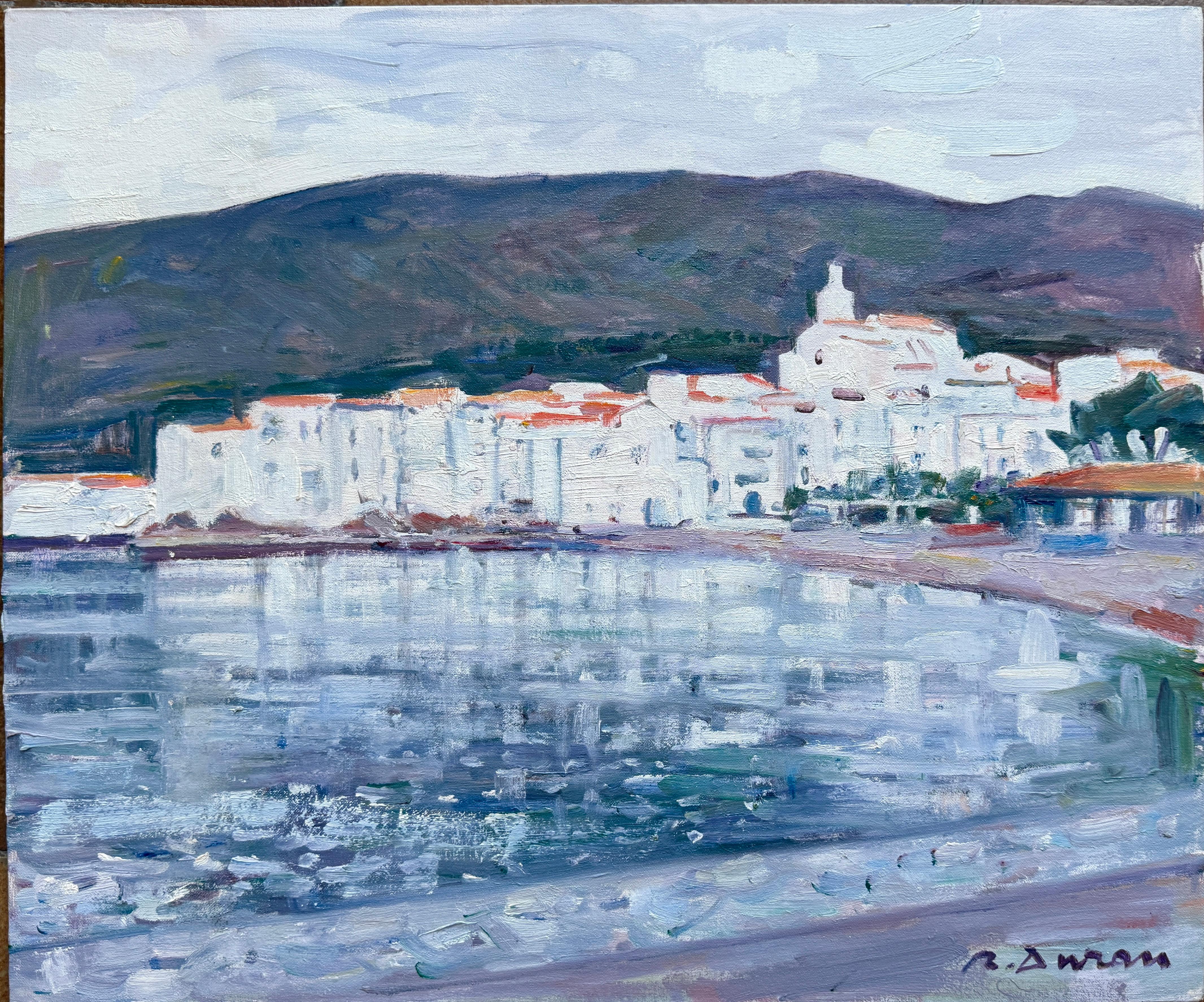 Cadaques oil painting spanish seascape mediterranean art