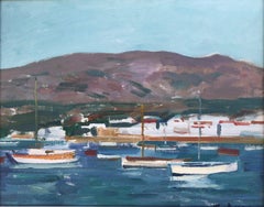 Cadaques seascape Spain original oil painting