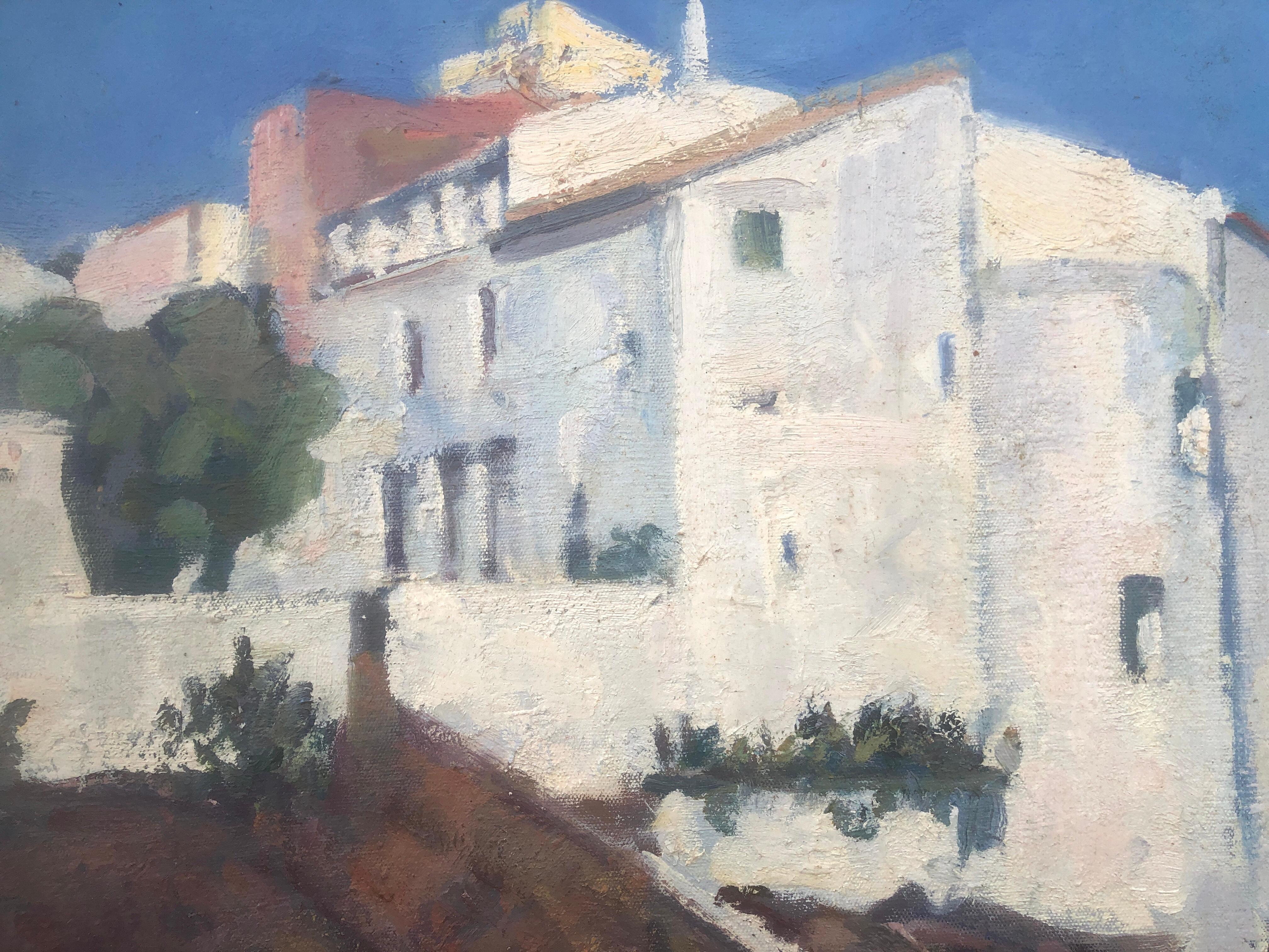 Cadaqués España óleo paisaje marino paisaje español 1