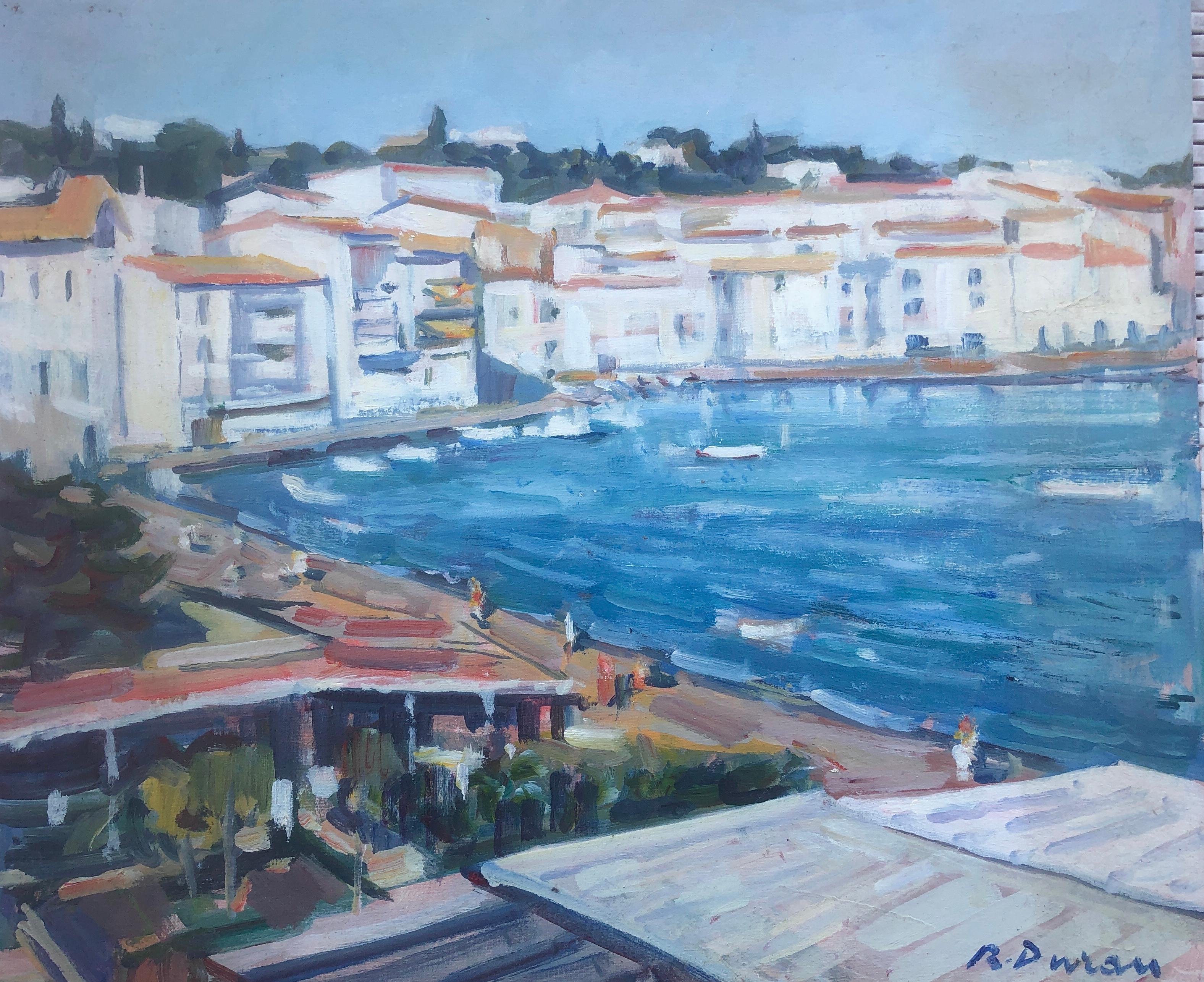 Rafael Duran Benet Figurative Painting - Cadaques Spain oil painting seascape landscape spanish