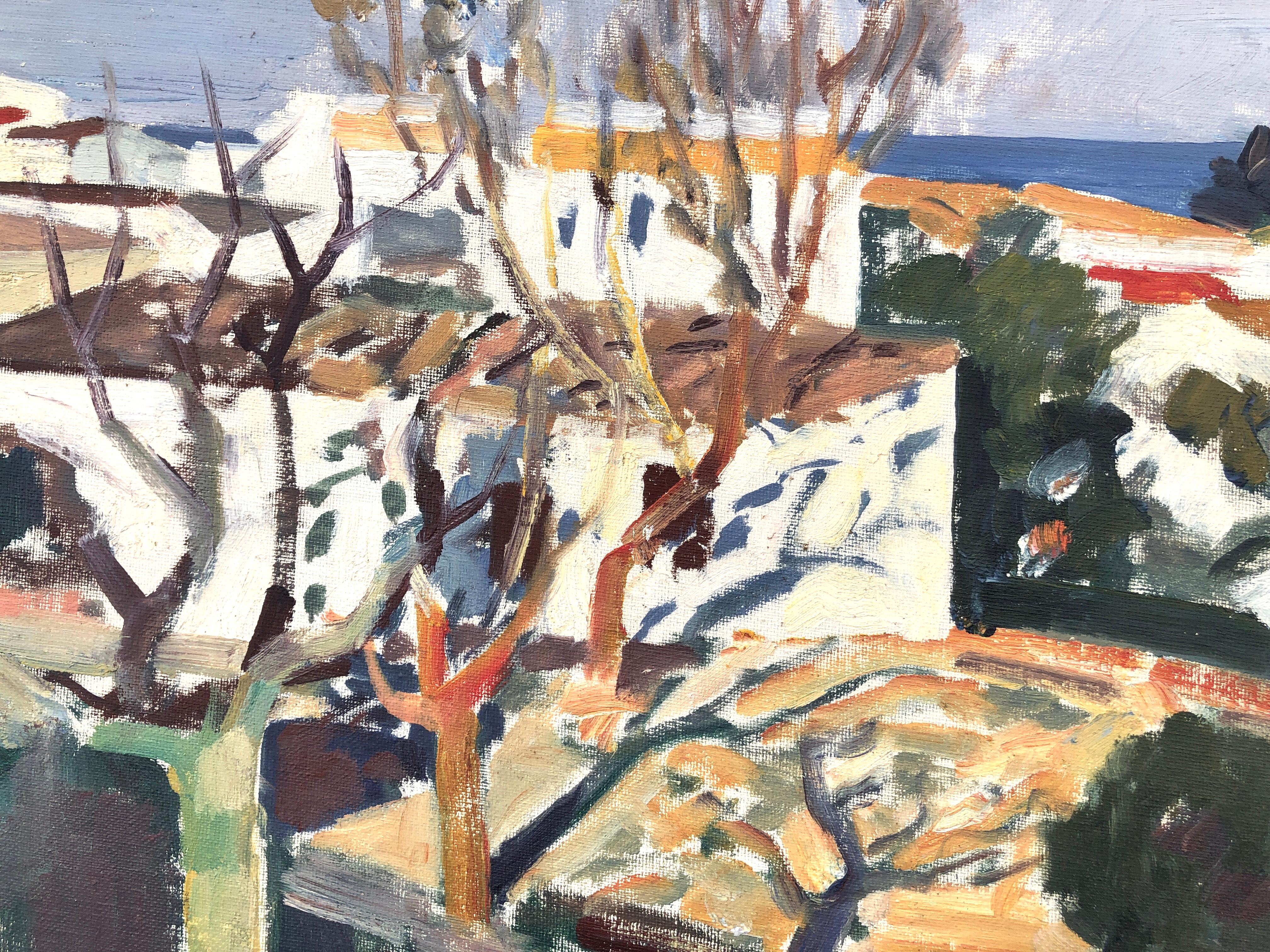 Cadaqués España pintura al óleo paisaje mediterráneo español en venta 2