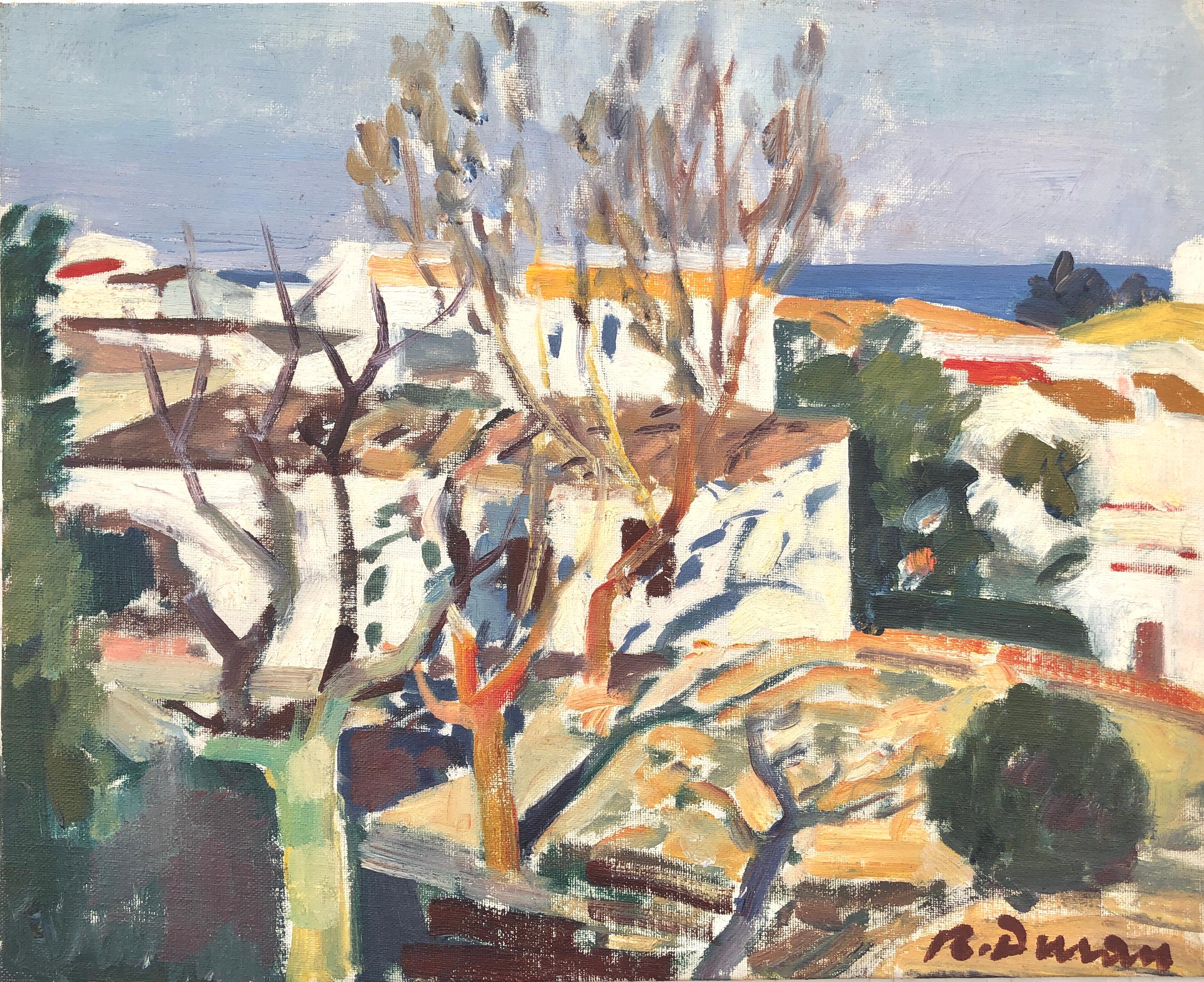 Cadaques Spain oil painting spanish mediterranean landscape