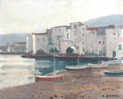 Cadaques Espagne peinture à l'huile paysage marin méditerranéen espagnol