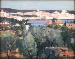 Cadaques Espagne peinture à l'huile paysage marin méditerranéen espagnol