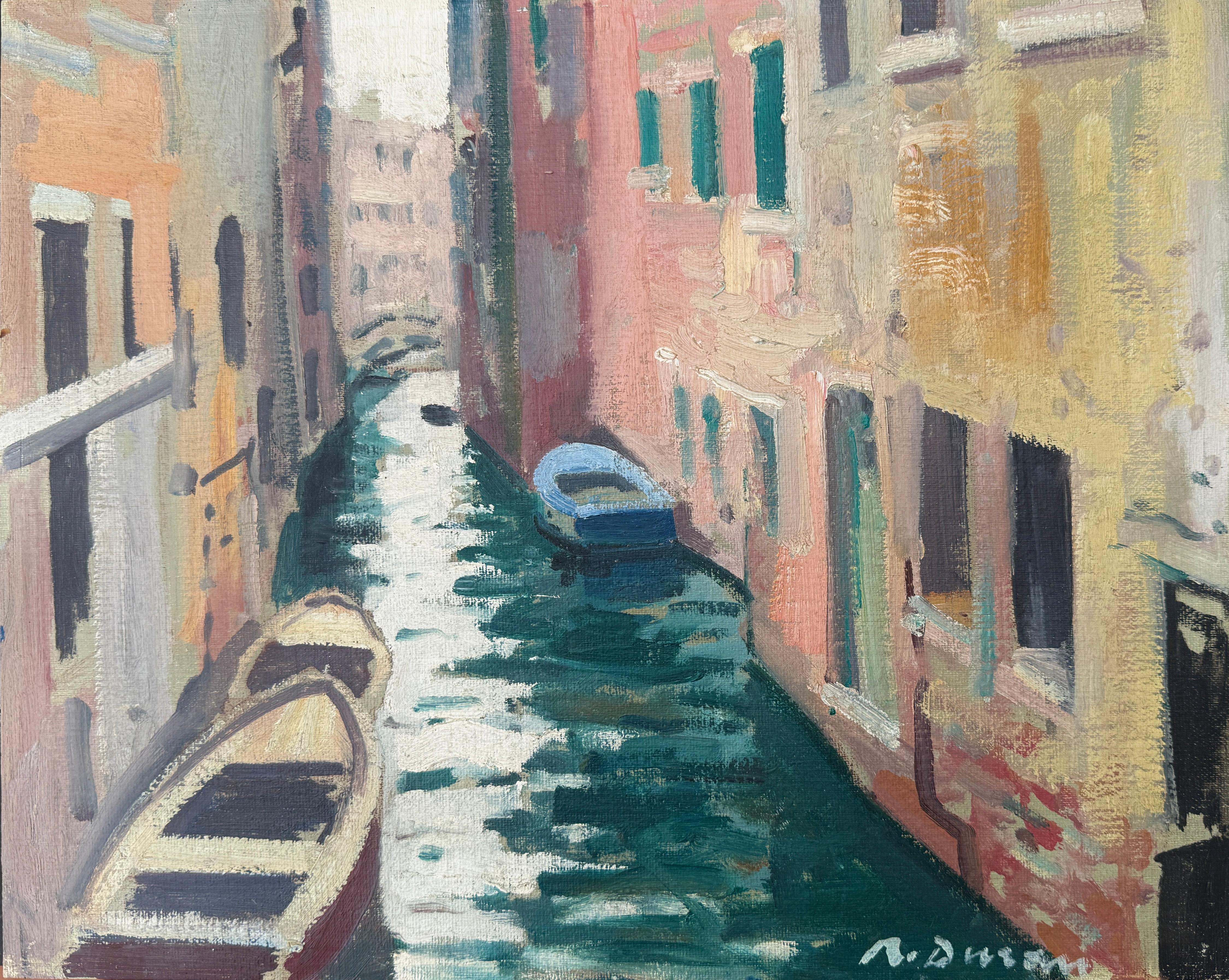Canal in Venice oil painting