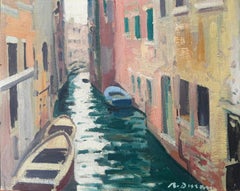 Canal in Venice oil painting
