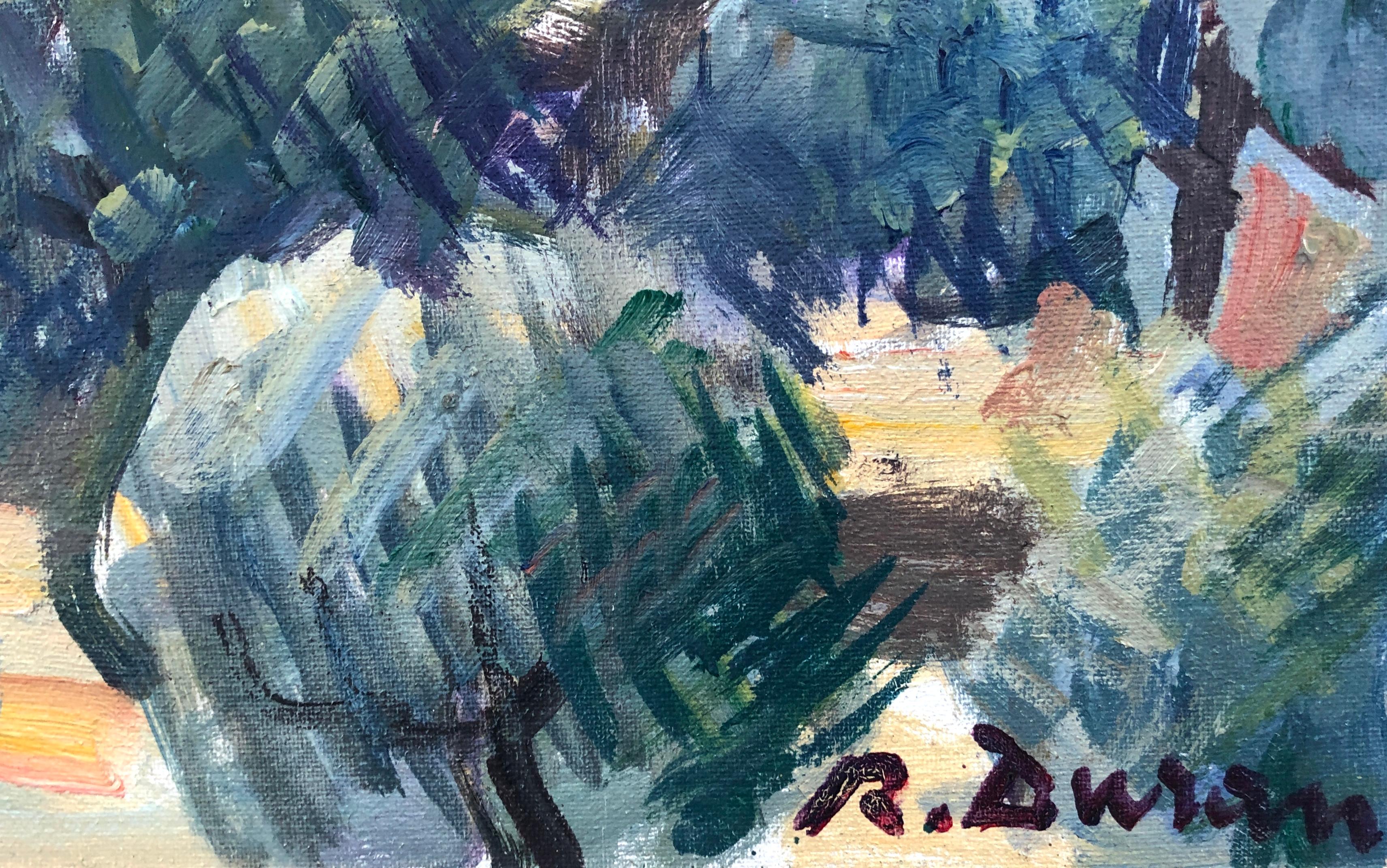 A Costa Costa peinture à l'huile paysage marin espagnol - Painting de Rafael Duran Benet
