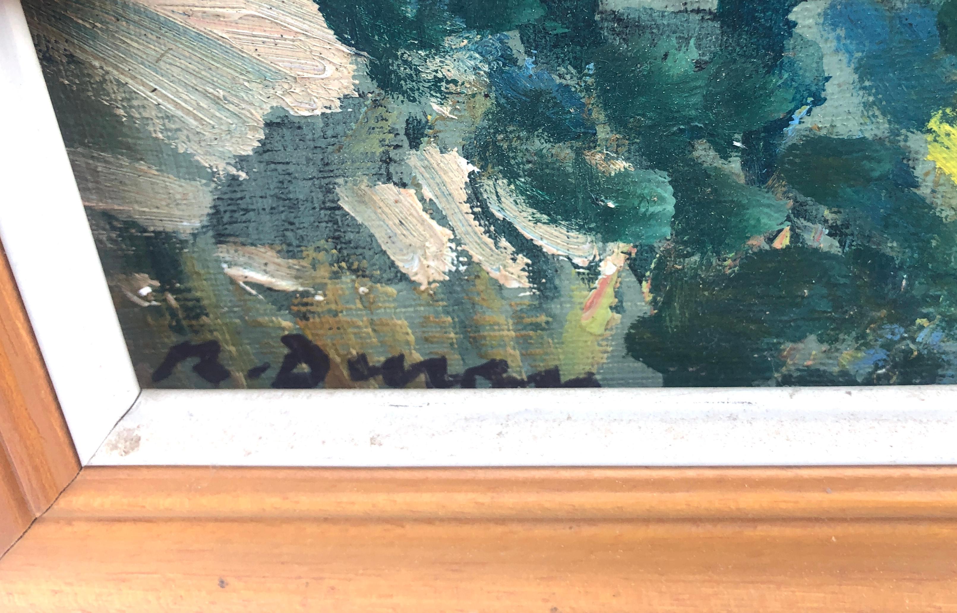 A Costa Brava peinture à l'huile paysage marin espagnol art européen méditerranéen - Post-impressionnisme Painting par Rafael Duran Benet