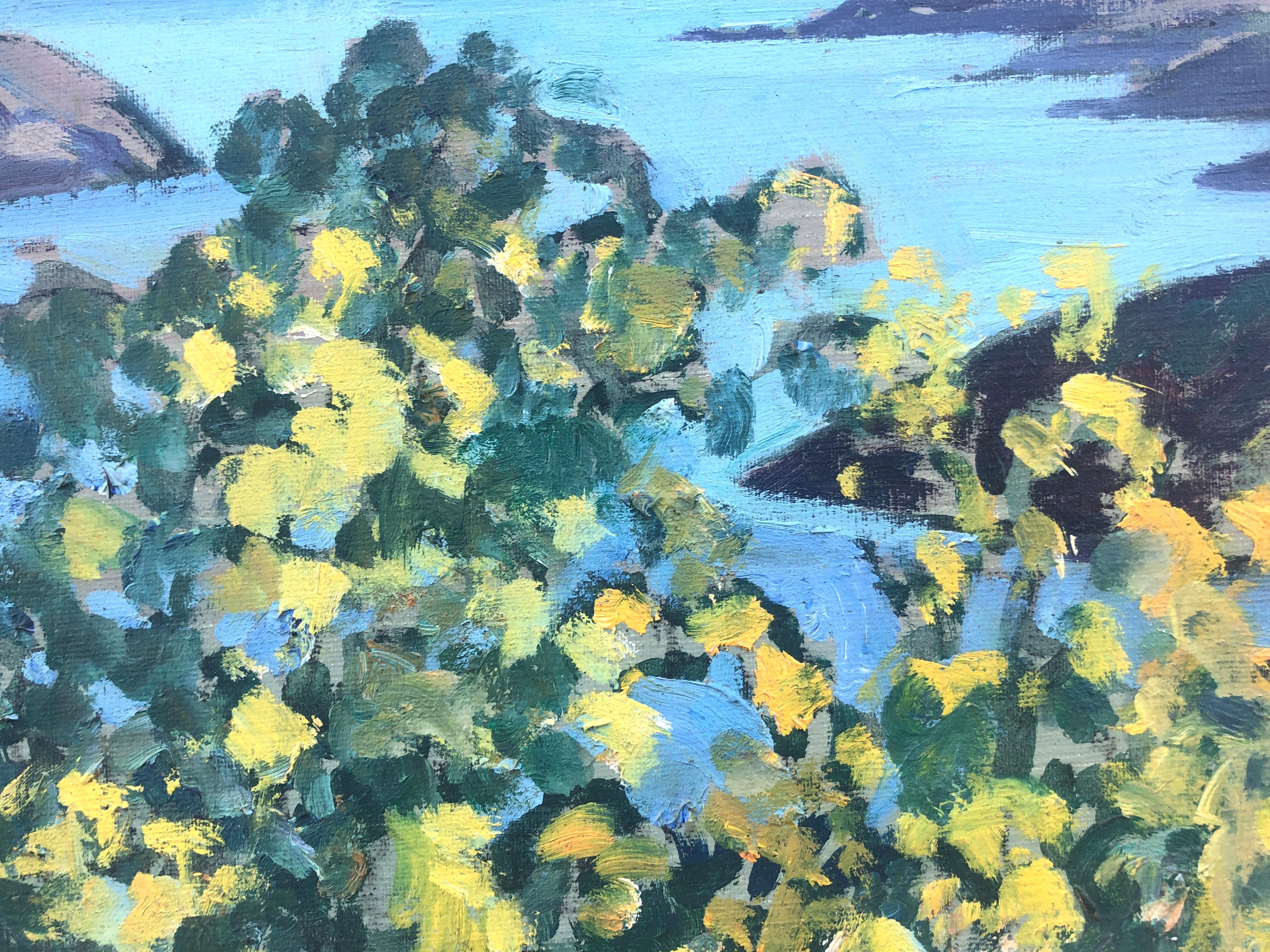 A Costa Brava peinture à l'huile paysage marin espagnol art européen méditerranéen en vente 1