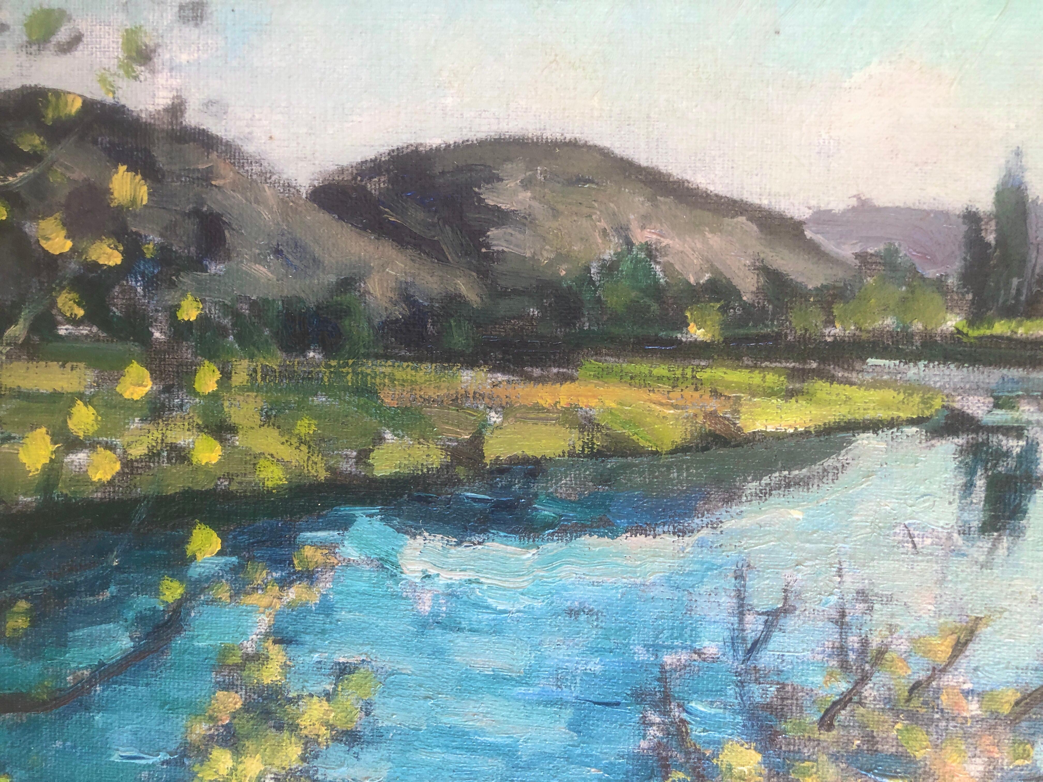Dordogne France oil painting french landscape For Sale 1