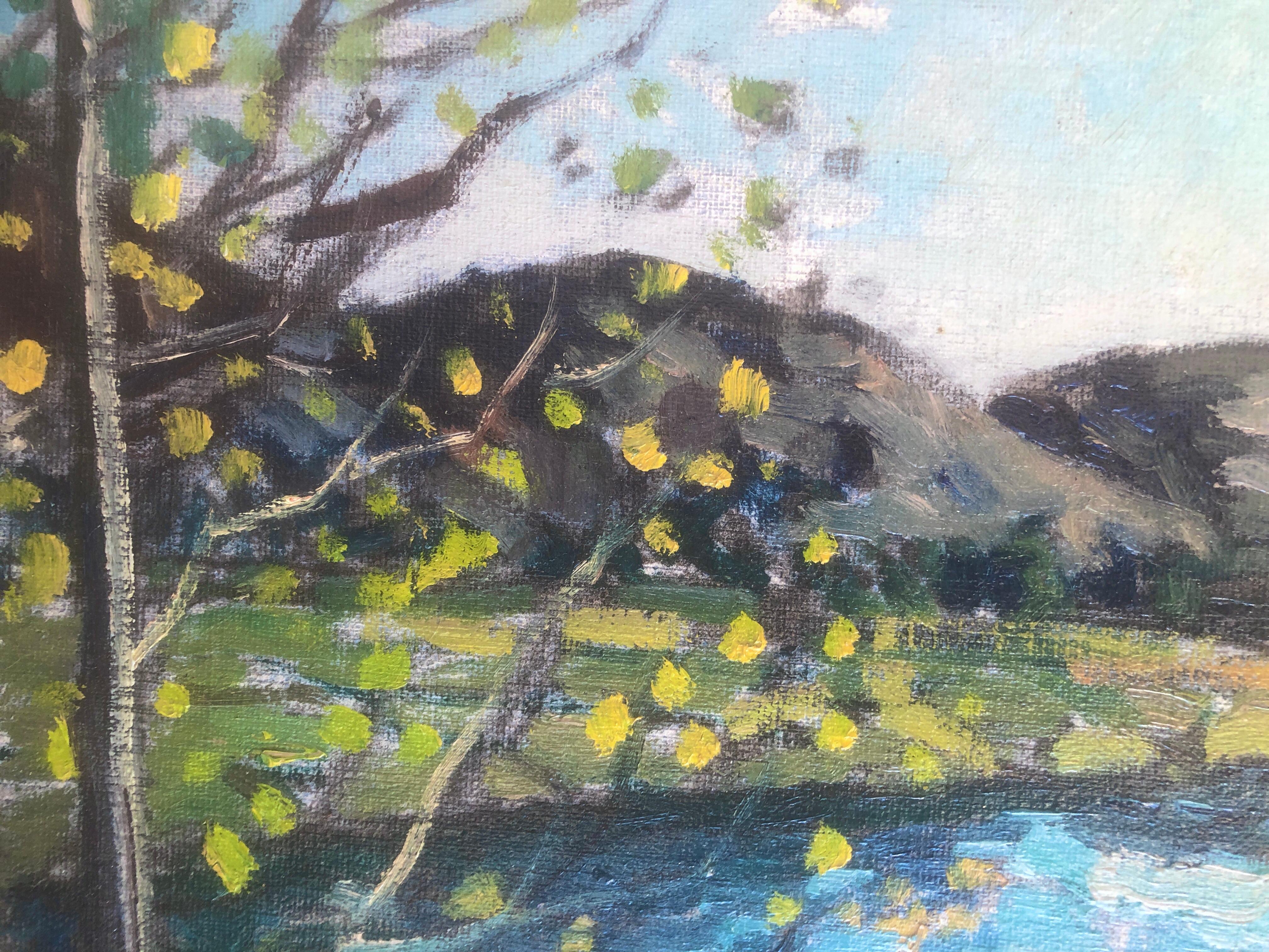 Dordoña Francia pintura al óleo paisaje francés en venta 1