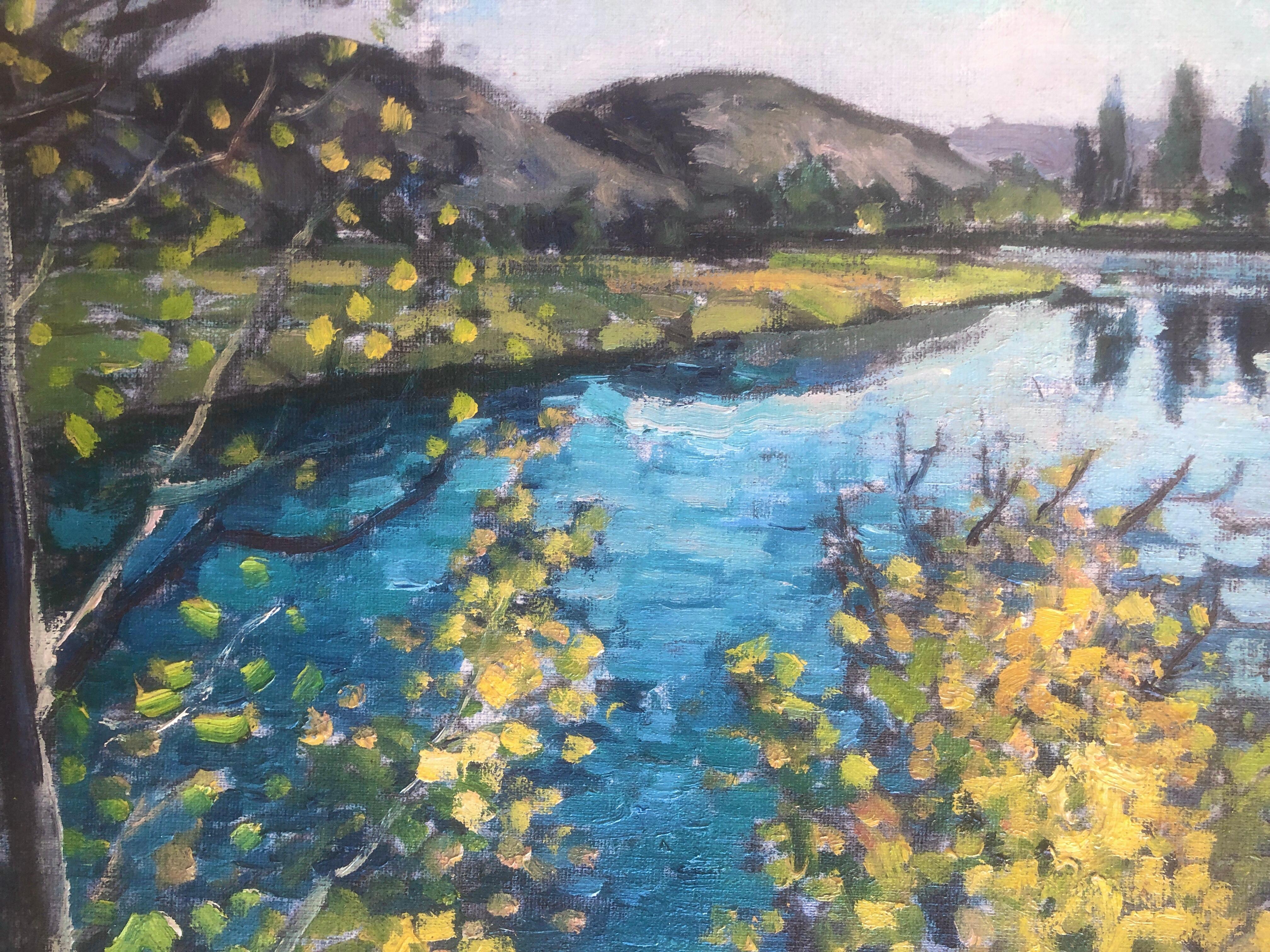Dordoña Francia pintura al óleo paisaje francés en venta 2