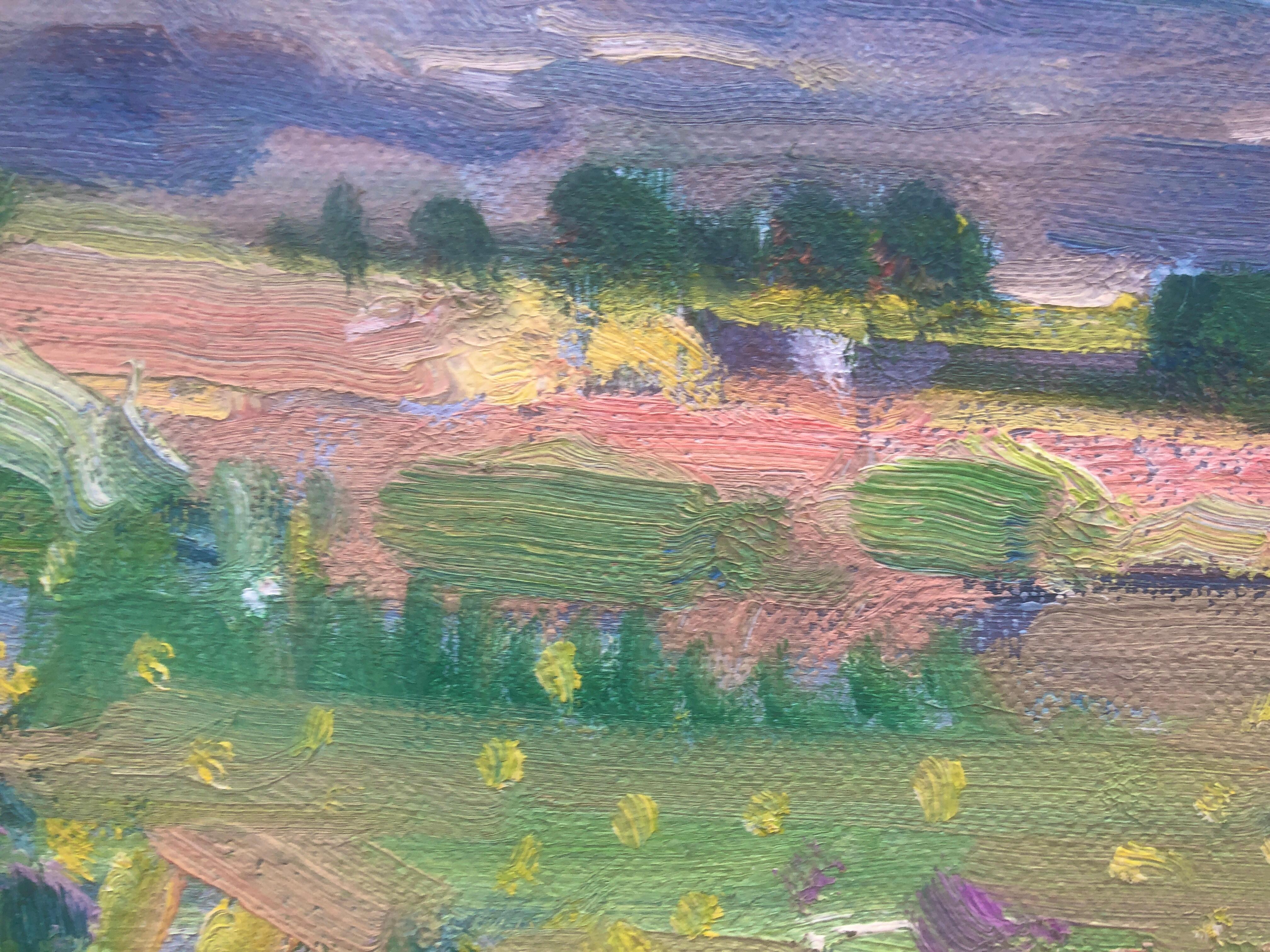 Fields of Jaén Spain oil painting spanish landscape For Sale 1
