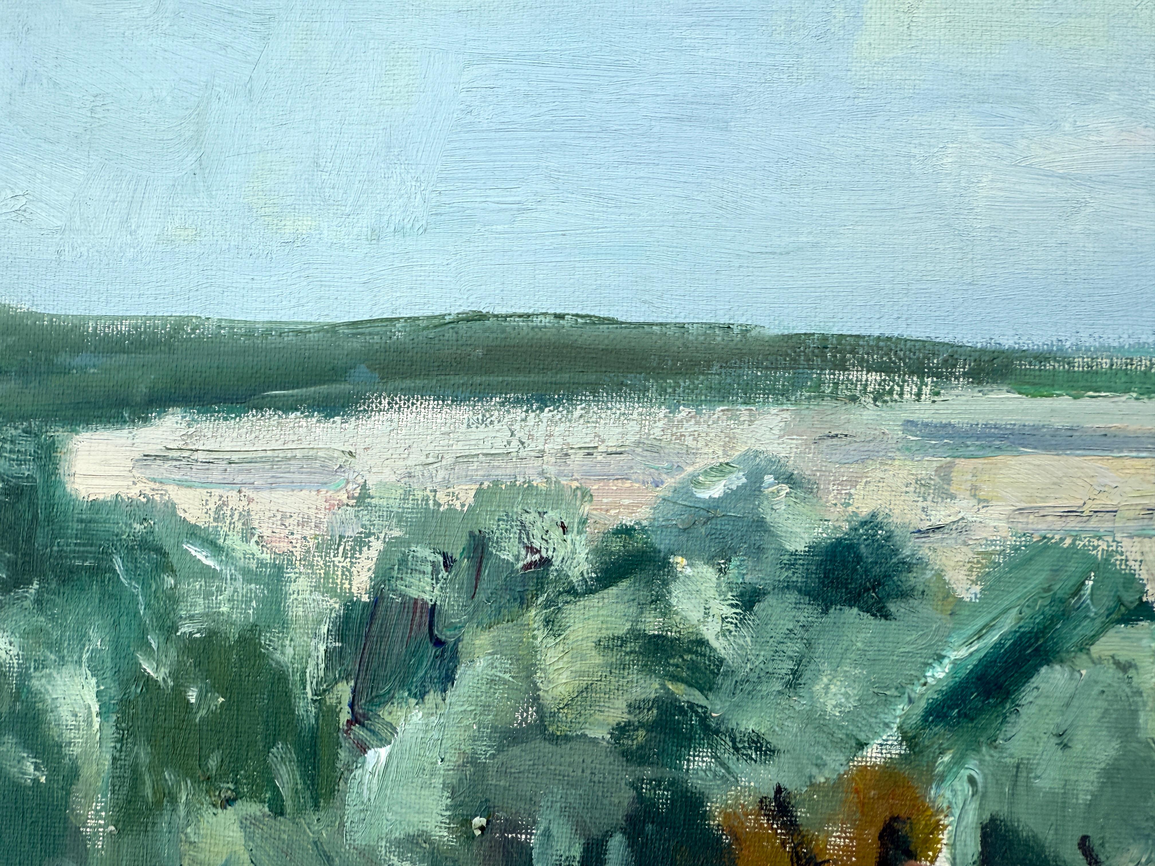 Paisaje entre olivos pintura al óleo paisaje español 1