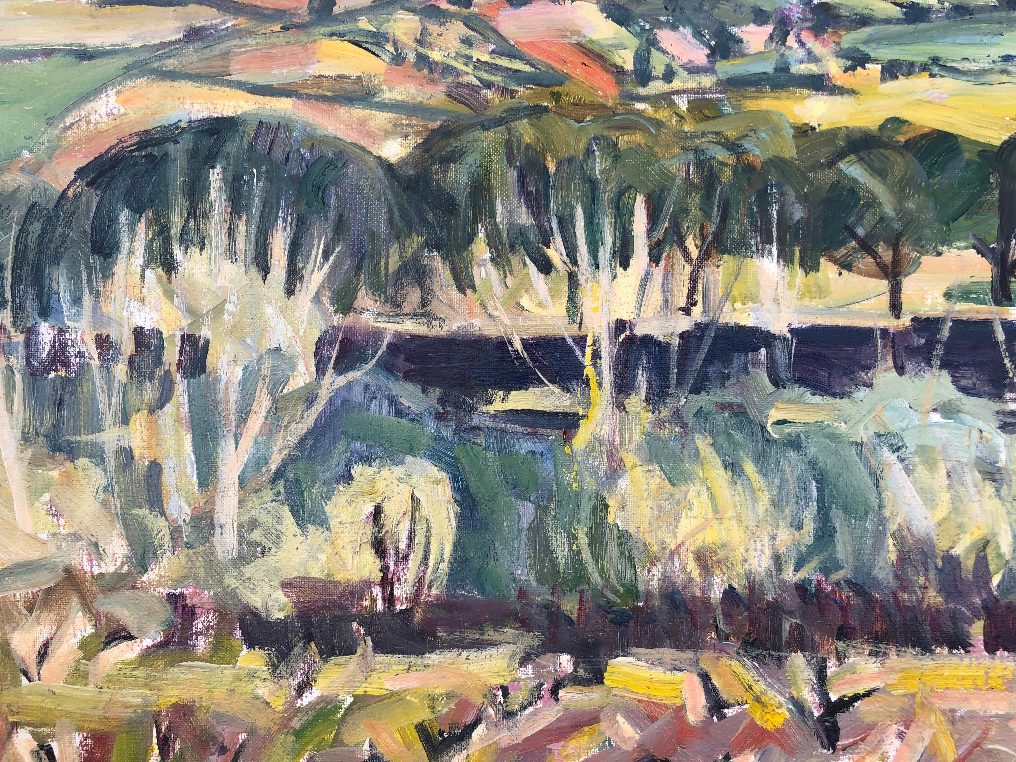 Paisaje de Sicilia Italia pintura al óleo arte europeo paisaje 2