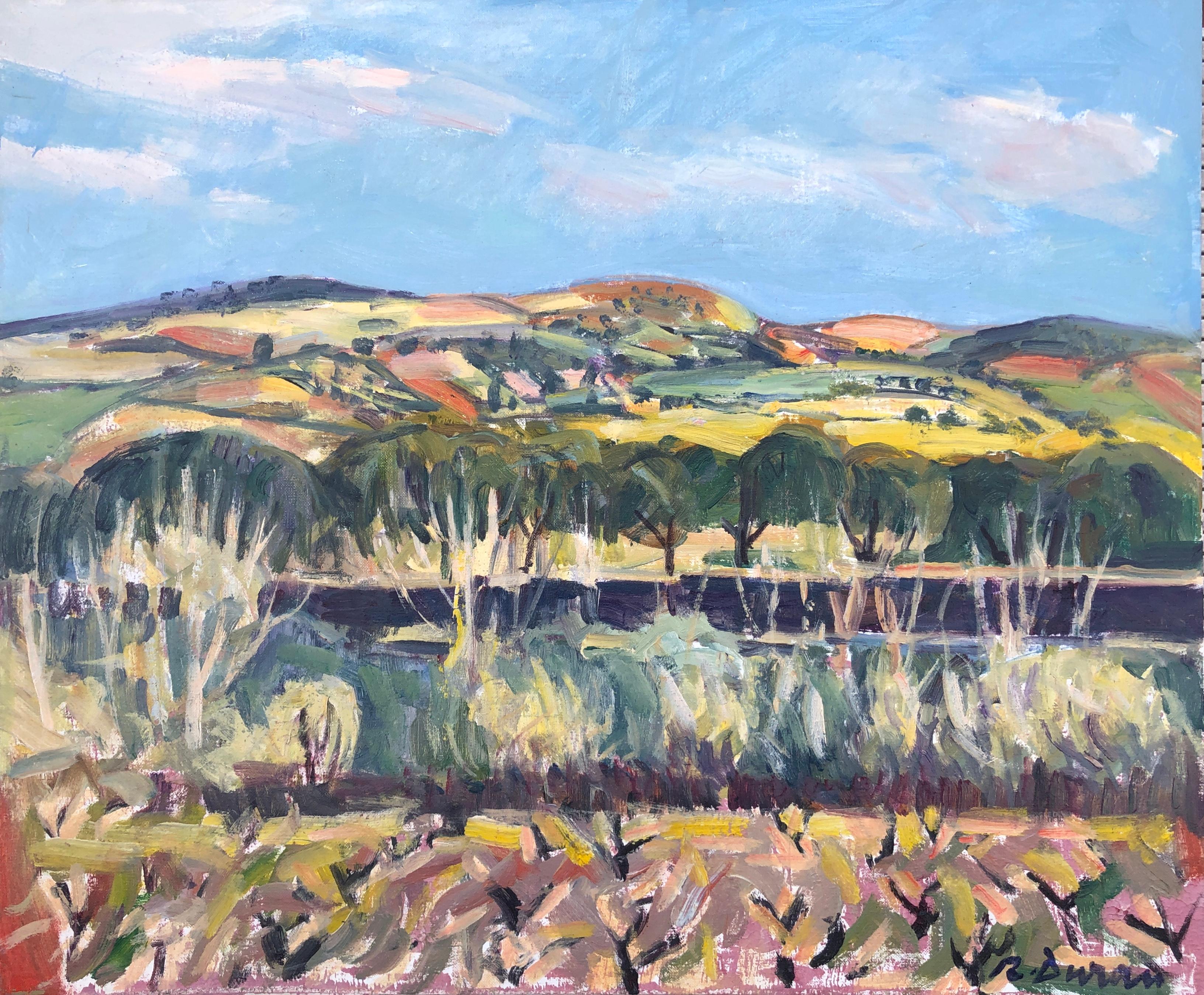 Landscape Painting de Rafael Duran Benet - Paisaje de Sicilia Italia pintura al óleo arte europeo paisaje