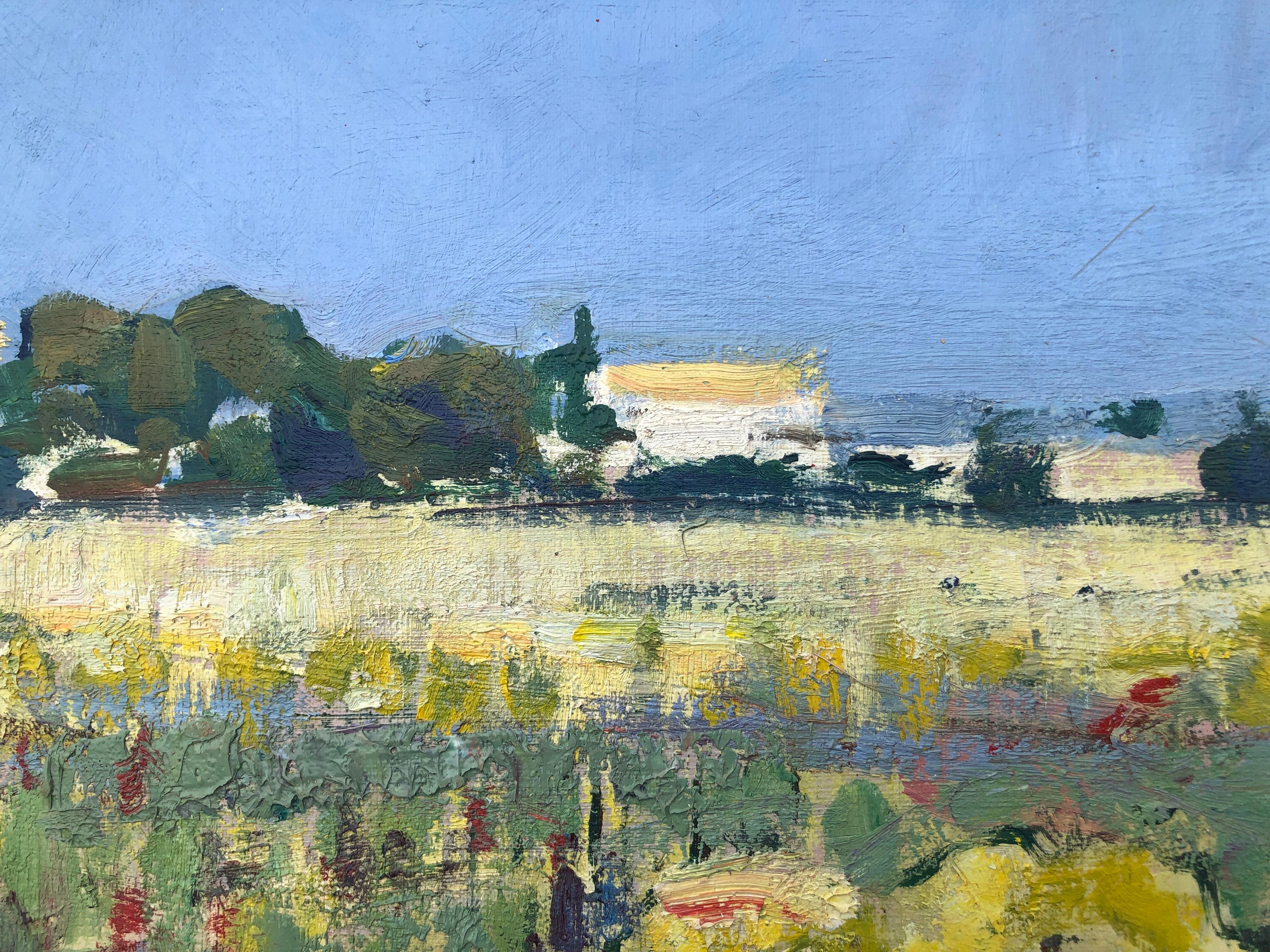 Paesaggio pittura ad olio arte europea Spagna - Landscape Painting Grigio di Rafael Duran Benet
