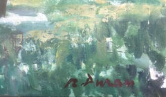 Landscape Spain oil on cardboard painting spanish