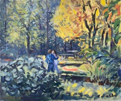 Amantes en el bosque pintura al óleo arte europeo paisaje