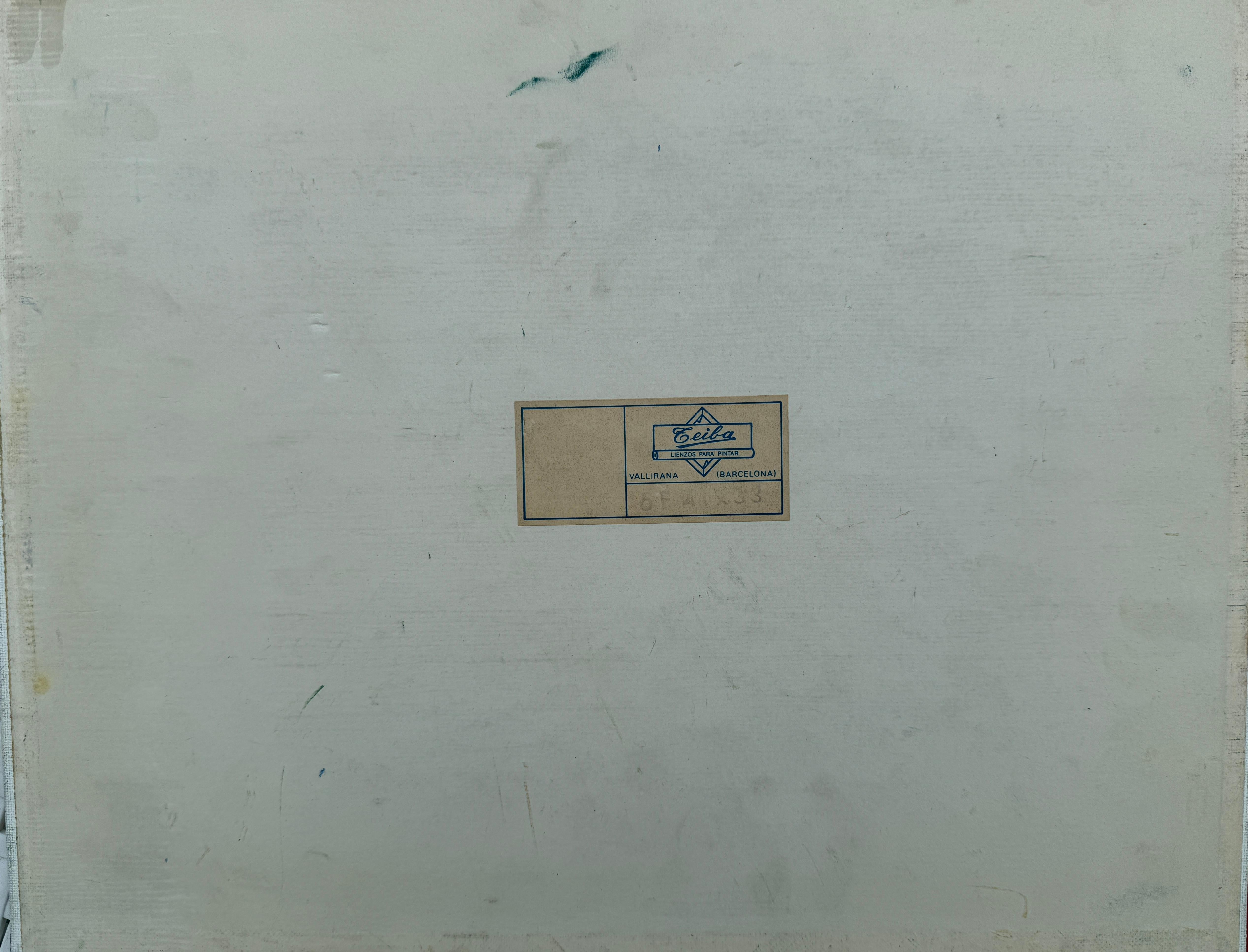 Mediterranes Dorf, Ölgemälde, spanische Landschaft im Angebot 3
