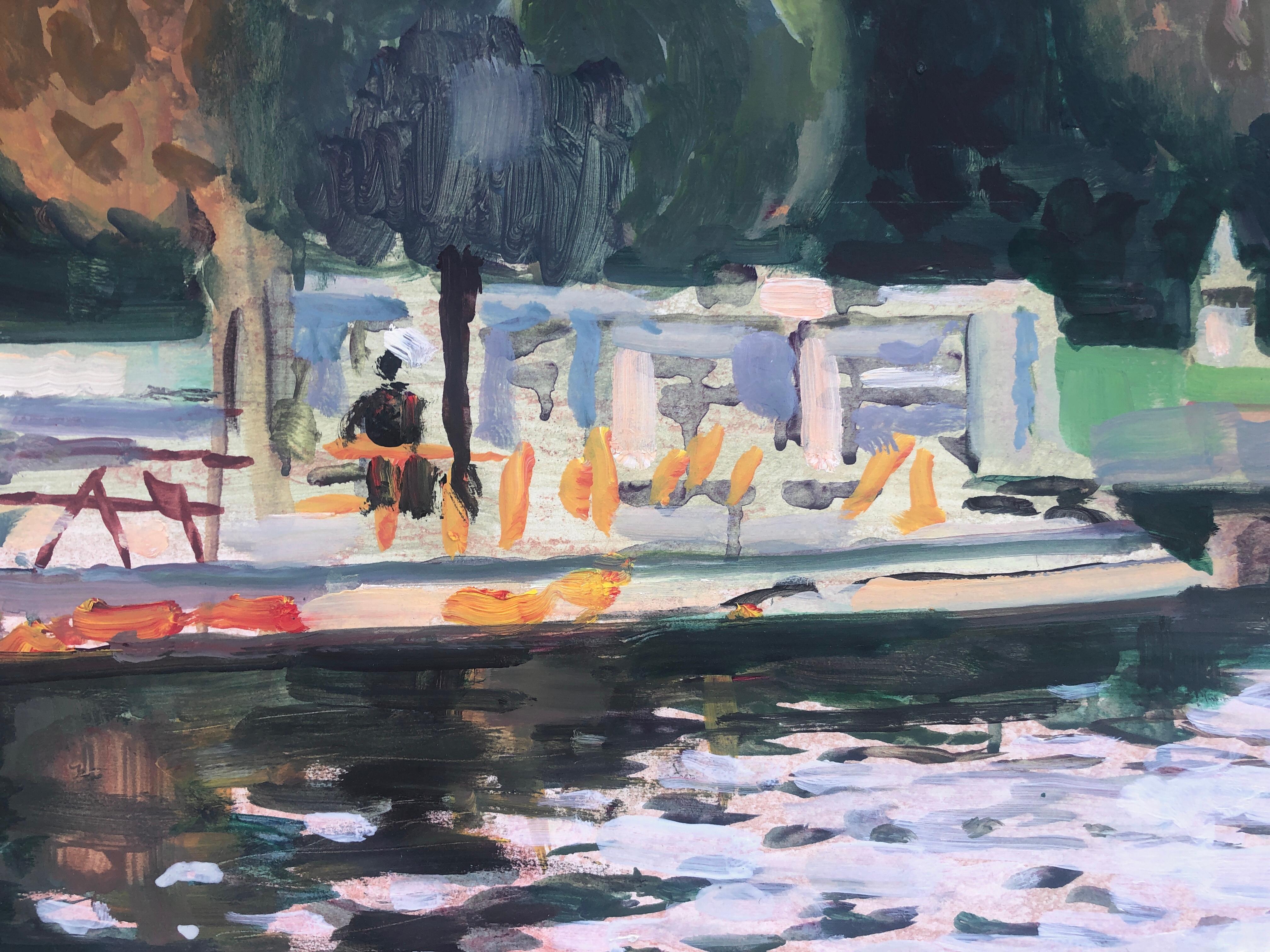 Rafael Duran Benet (1931-2015) - Park with lake - Oil on cardboard paid to canvas

Oil measurements 50x65 cm.

Frame measurements 66x81 cm.

Rafael Duran Benet (Terrassa, 1931 - Barcelona, 2015) is a Catalan painter, nephew of the also painter