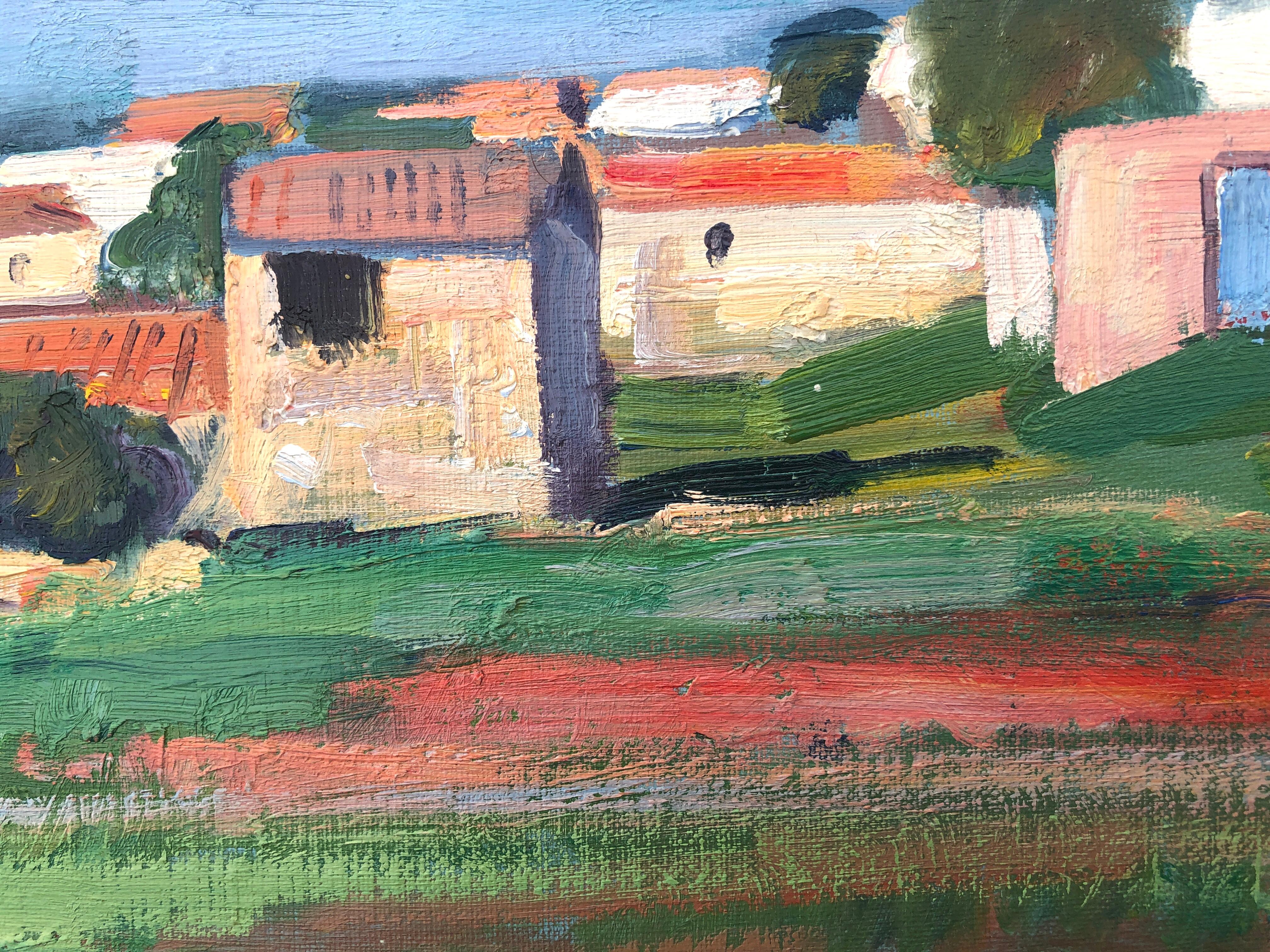 Robledo España óleo paisaje español arte europeo - Painting Posimpresionista de Rafael Duran Benet