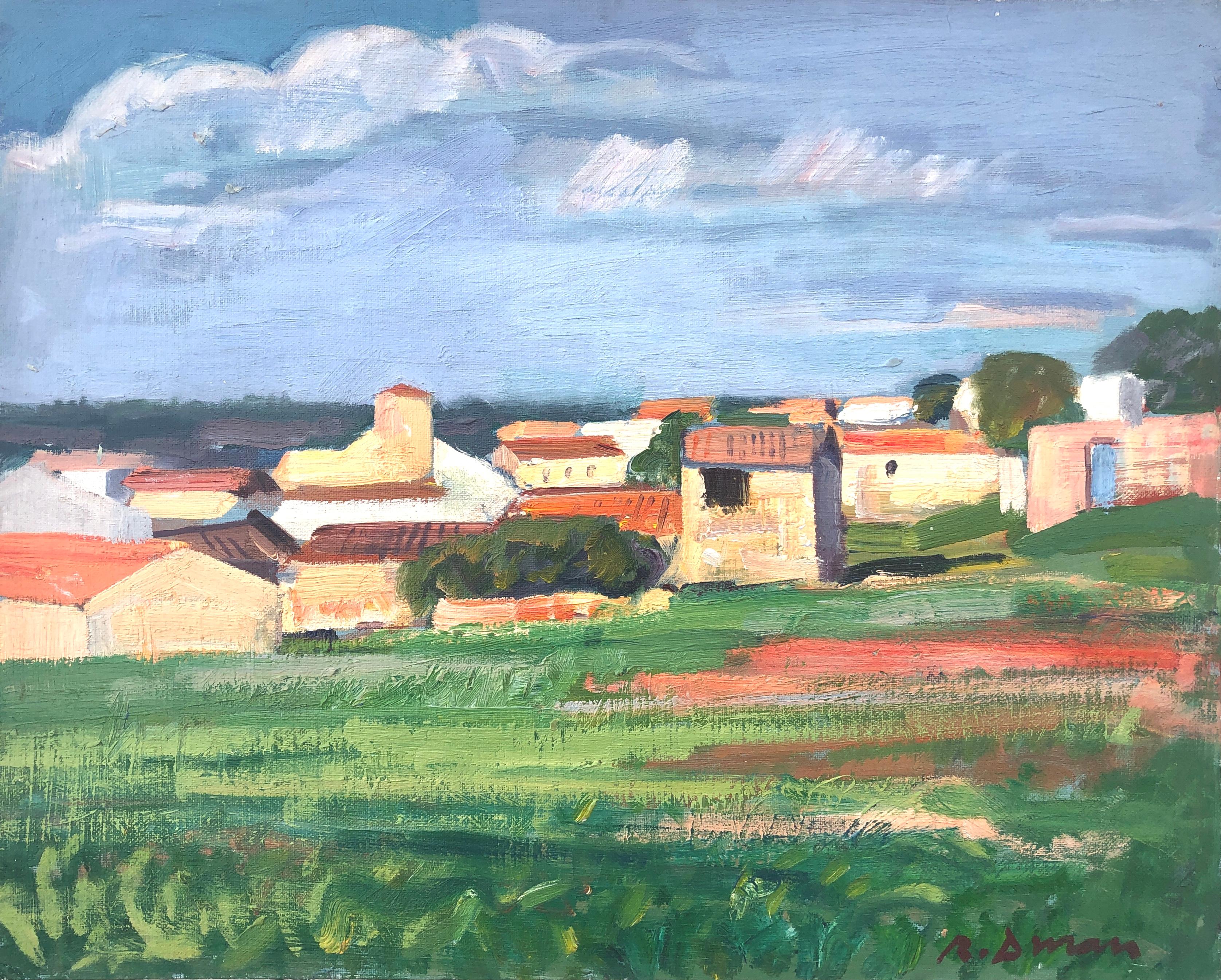 Robledo Spagna pittura ad olio paesaggio spagnolo arte europea