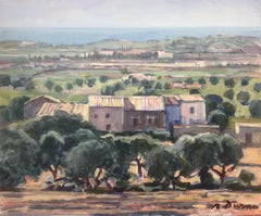 Sizilien Ölgemälde Landschaft Italien