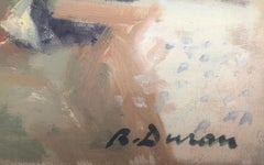 Sitges Spanien Ölgemälde spanische Landschaft Seelandschaft Stadtbild