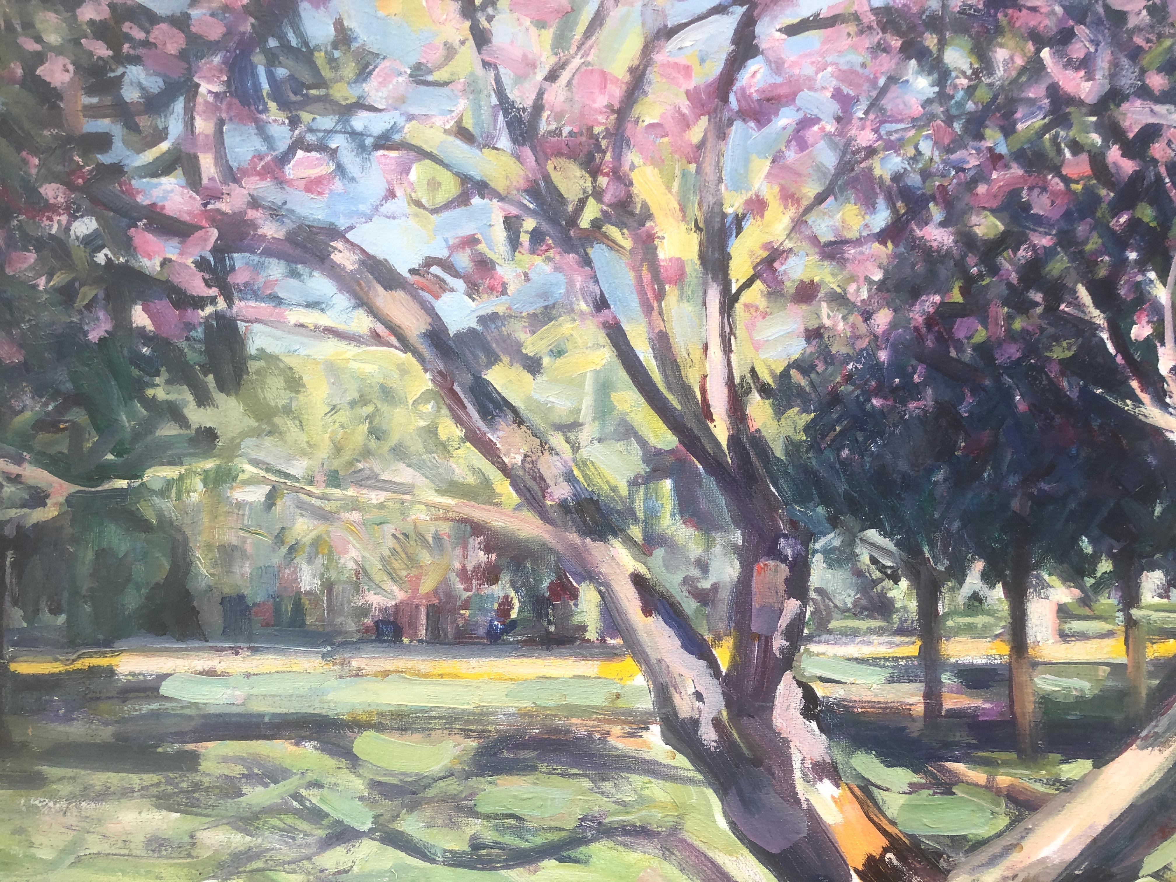 Jardín español pintura al óleo paisaje España en venta 2