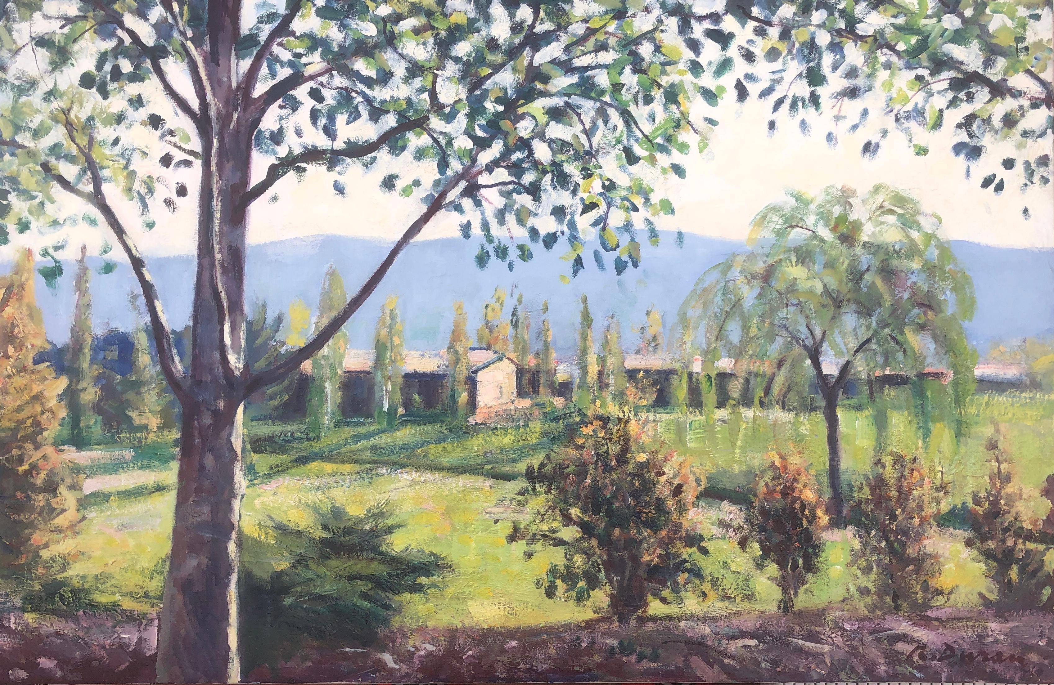 Rafael Duran Benet Landscape Painting - Spanish landscape Spain oil on canvas painting