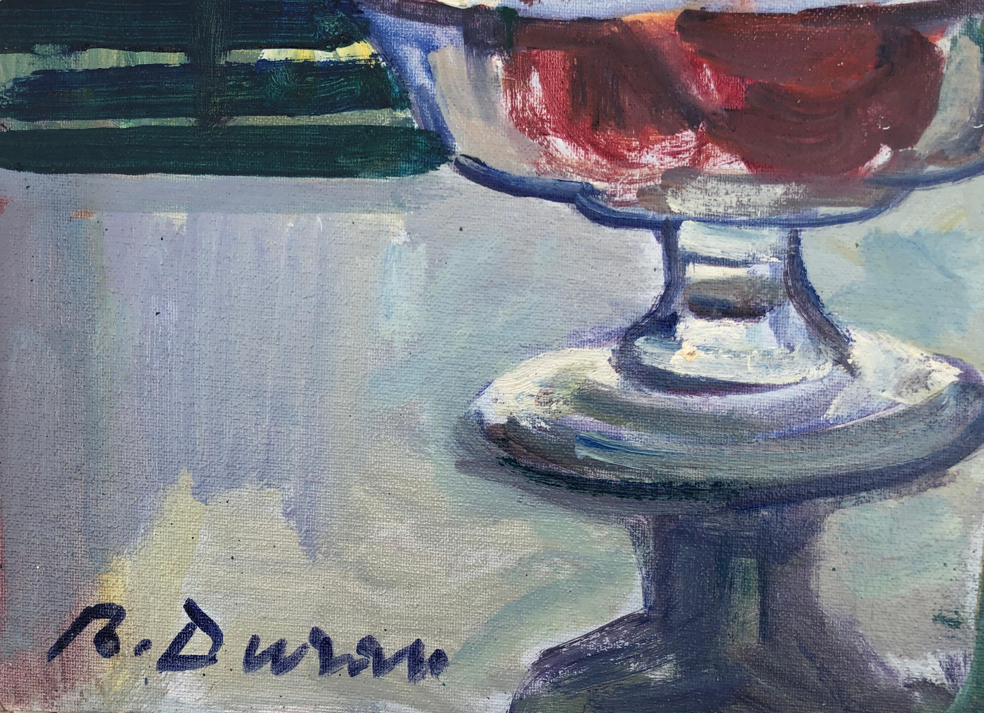 Still life oil painting european art Spain - Painting by Rafael Duran Benet