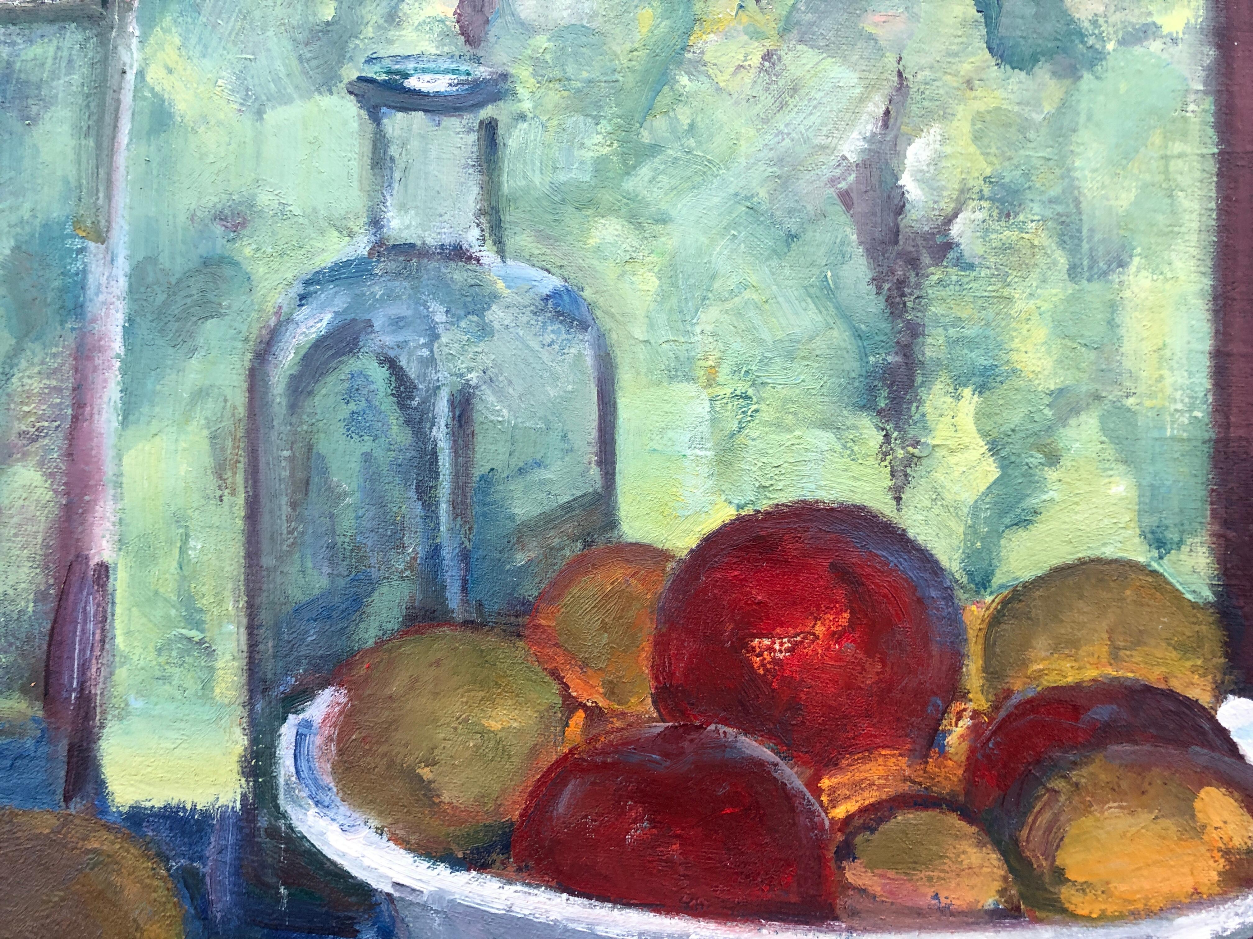 Still life oil painting european art Spain - Gray Still-Life Painting by Rafael Duran Benet