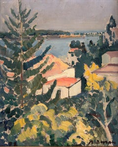 View of Cadaqués Spain original oil painting