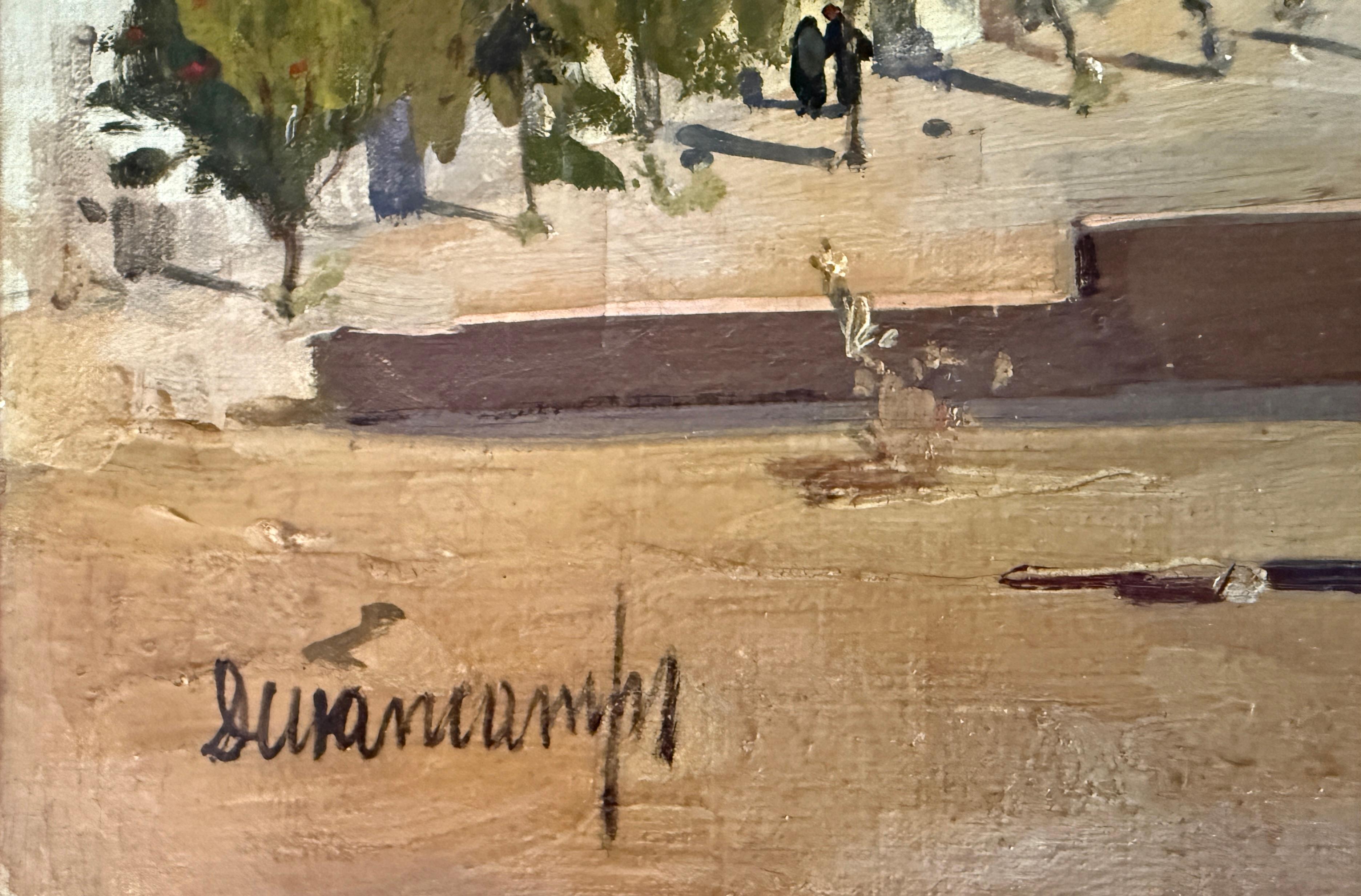 Sitges Espagne huile sur toile peinture art méditerranéen paysage marin espagnol - Painting de Rafael Durancamps