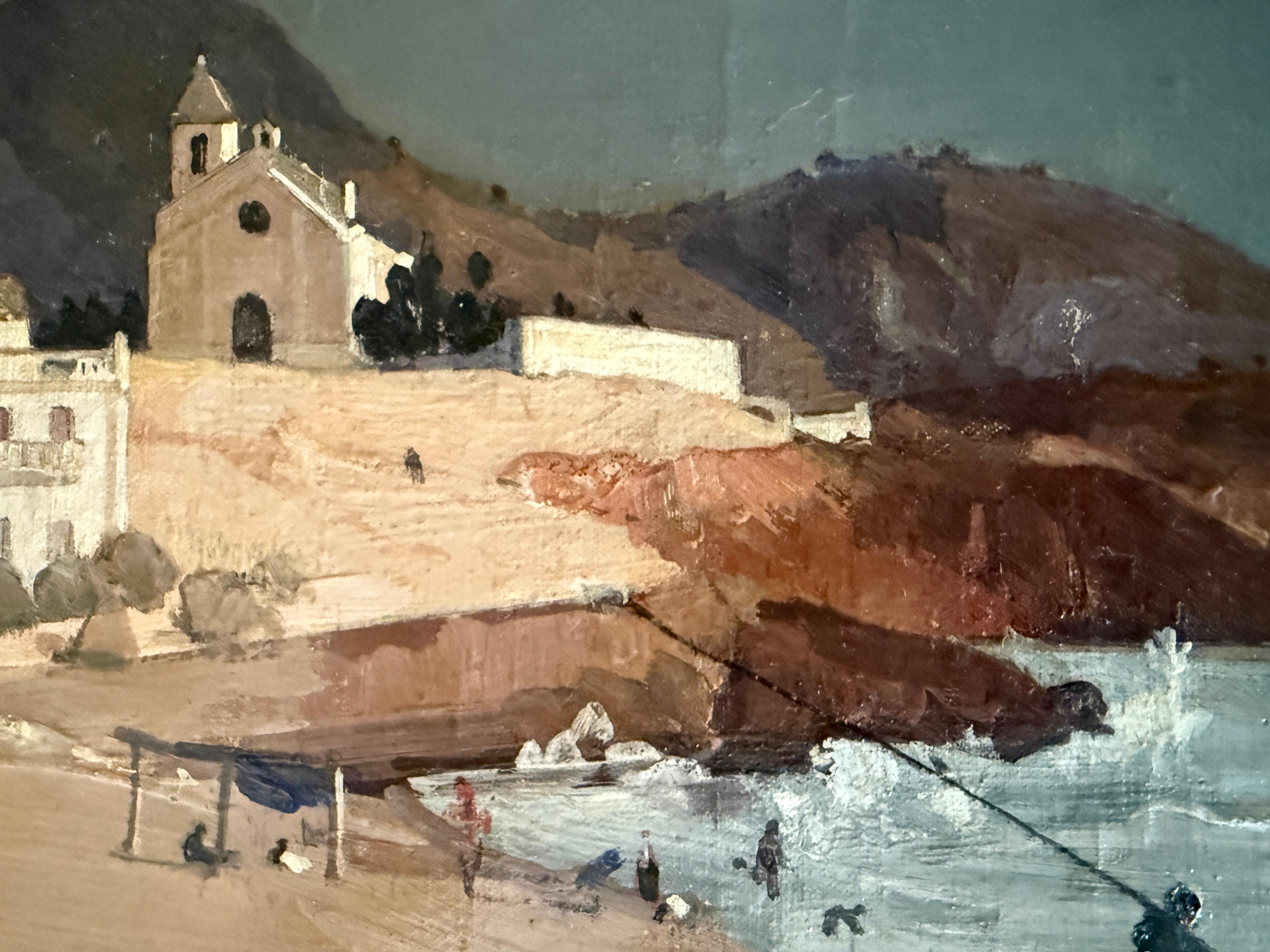 Titre : Sitges

Artistics : Rafael Durancamps i Folguera (1891-1979)

Technique : Huile sur toile

Dimensions : 38 x 61 cm (14.96 x 24.01 in) : 38 x 61 cm (14.96 x 24.01 in)

Support : Toile tendue sur un châssis en bois

Encadrement : Non