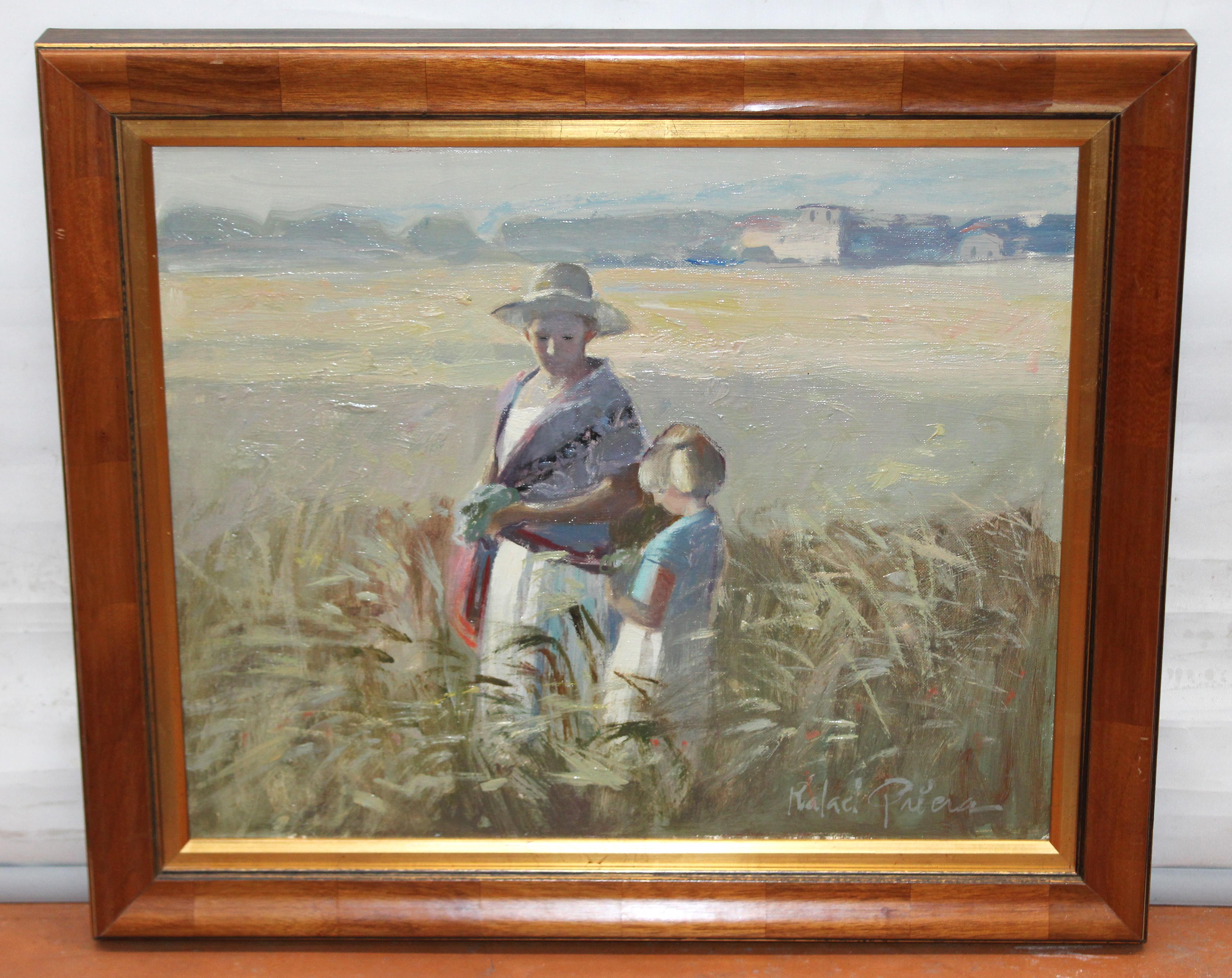 Óleo sobre tela - Cosecha de verano - Painting by Rafael Griera Calderón