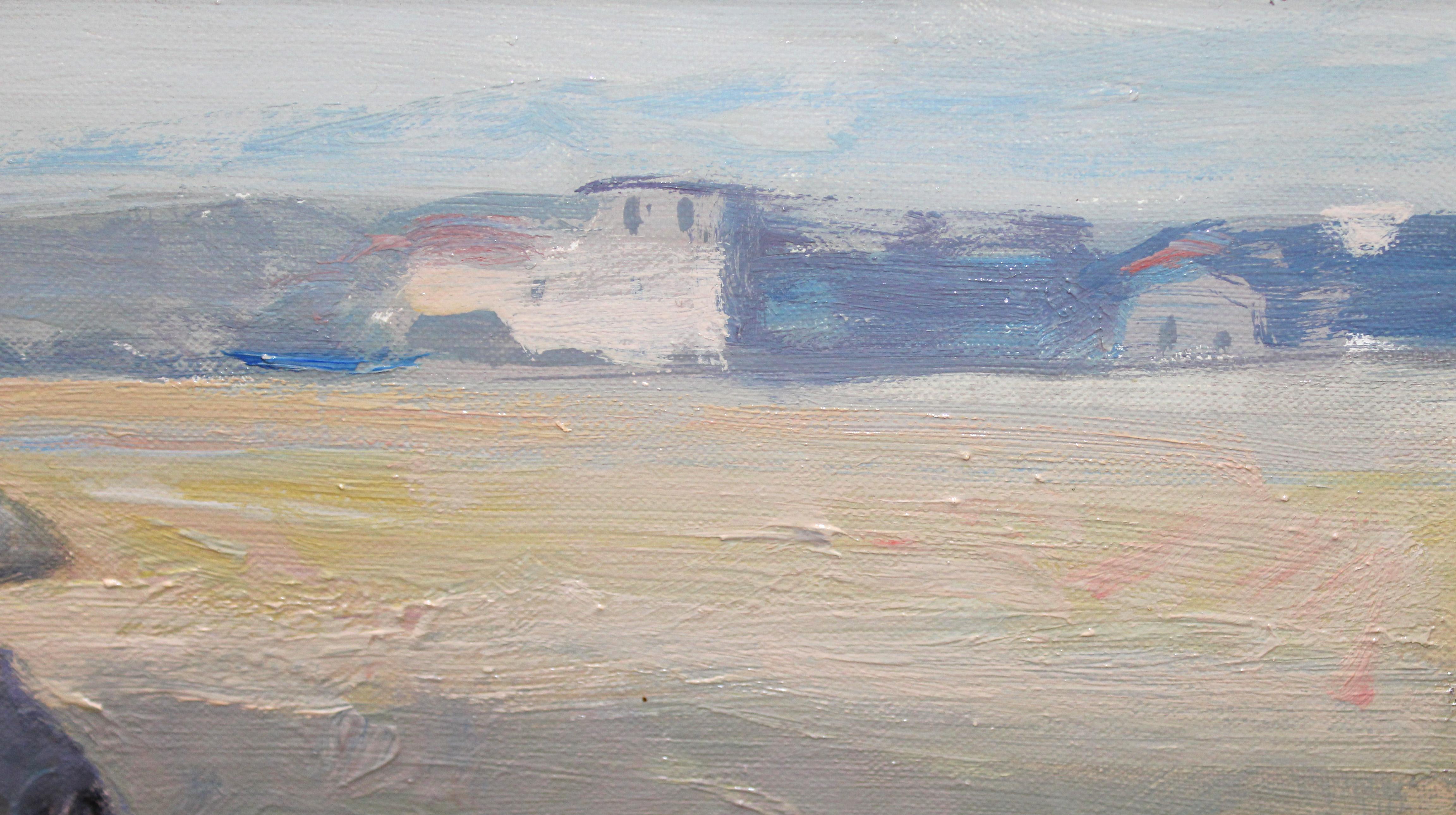 Óleo sobre tela - Cosecha de verano - Impressionist Painting by Rafael Griera Calderón