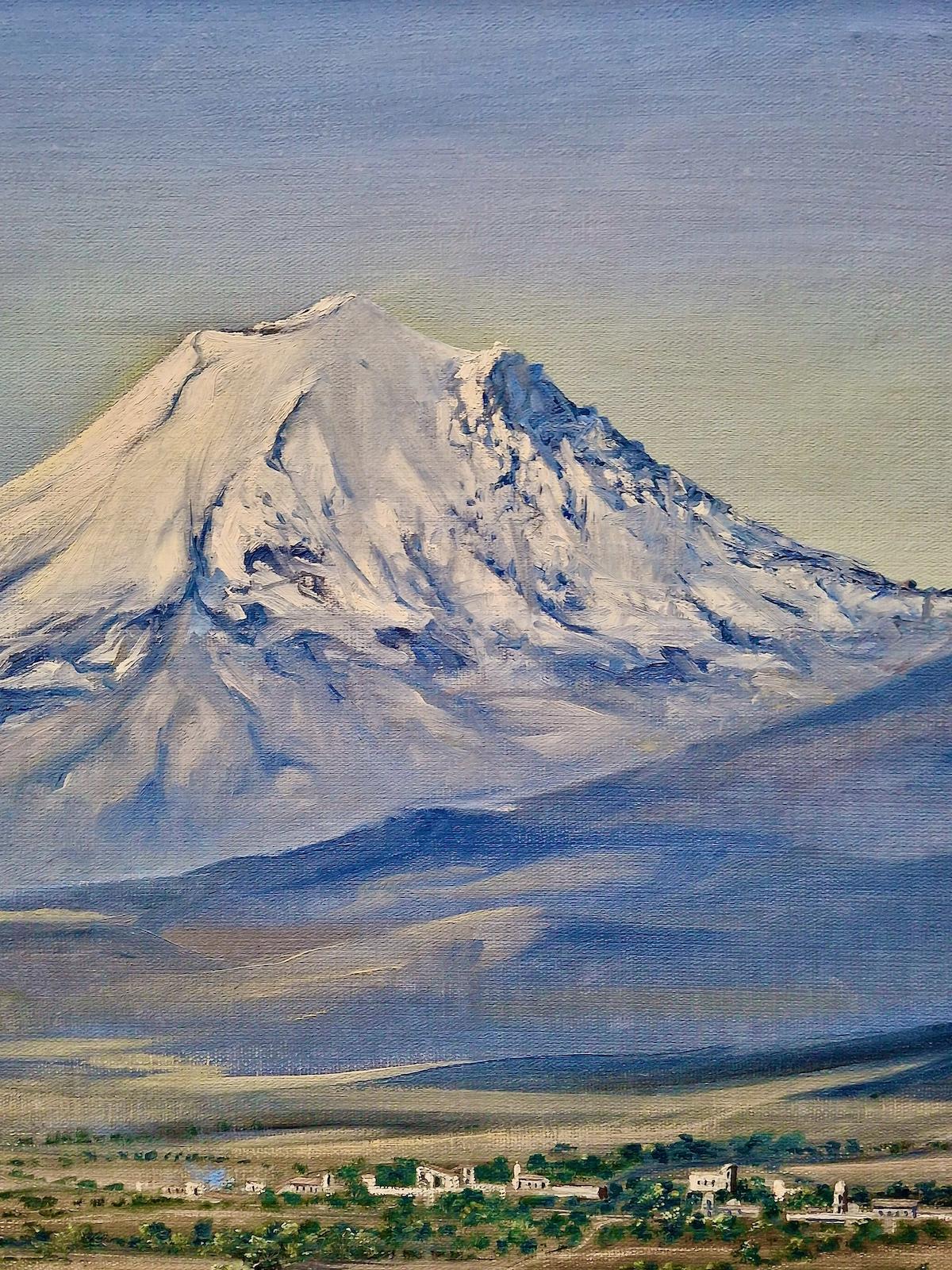 Popocatépetl, el segundo pico más alto de México - Painting Realista de Rafael Huerta Carreón