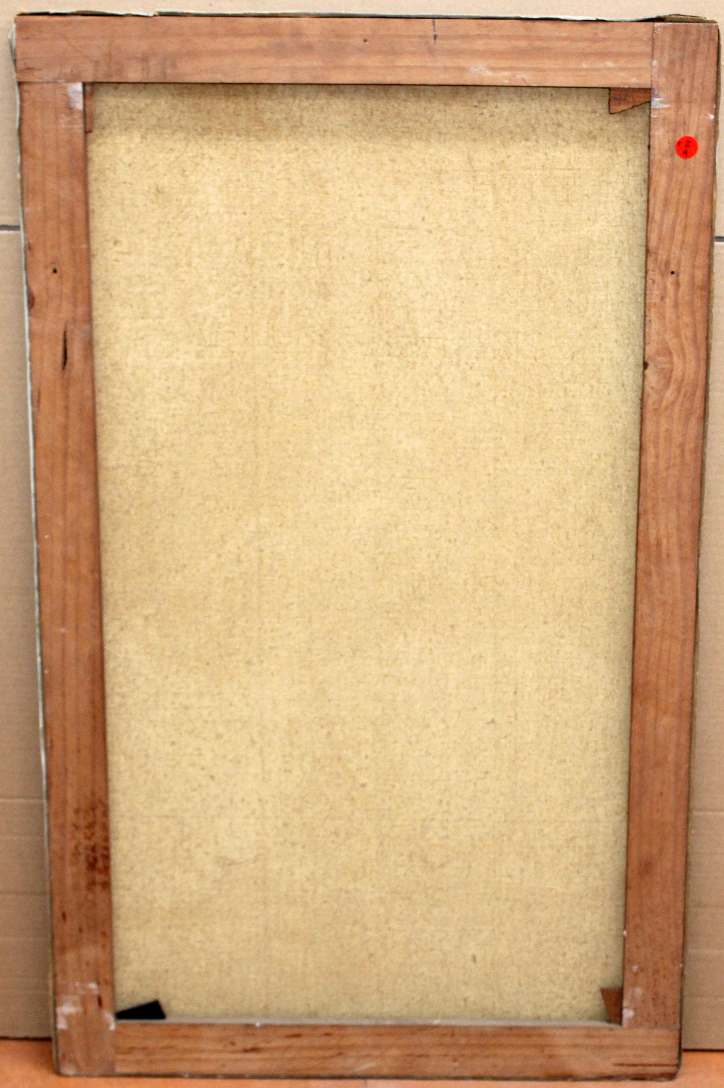 Desnudo femenino - Óleo sobre tela - Año 1960 - 100 cm. x 60 cm. en venta 2
