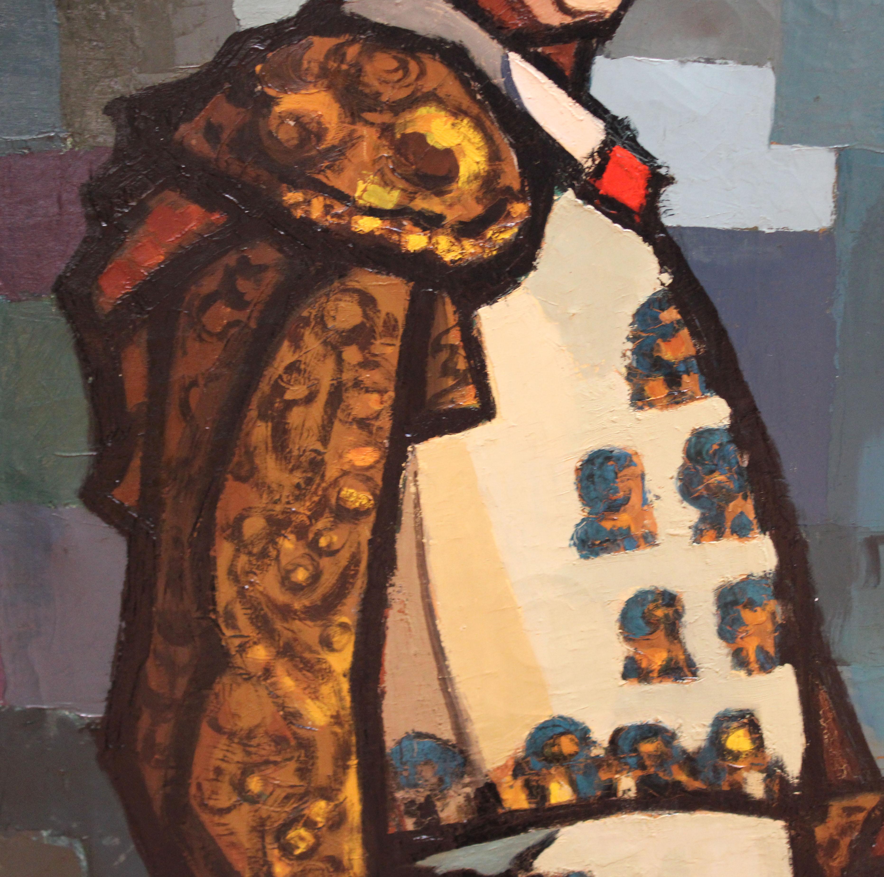 Torero - Óleo sobre tela - Año 1961 - 130 cm. x 73 cm. en venta 2
