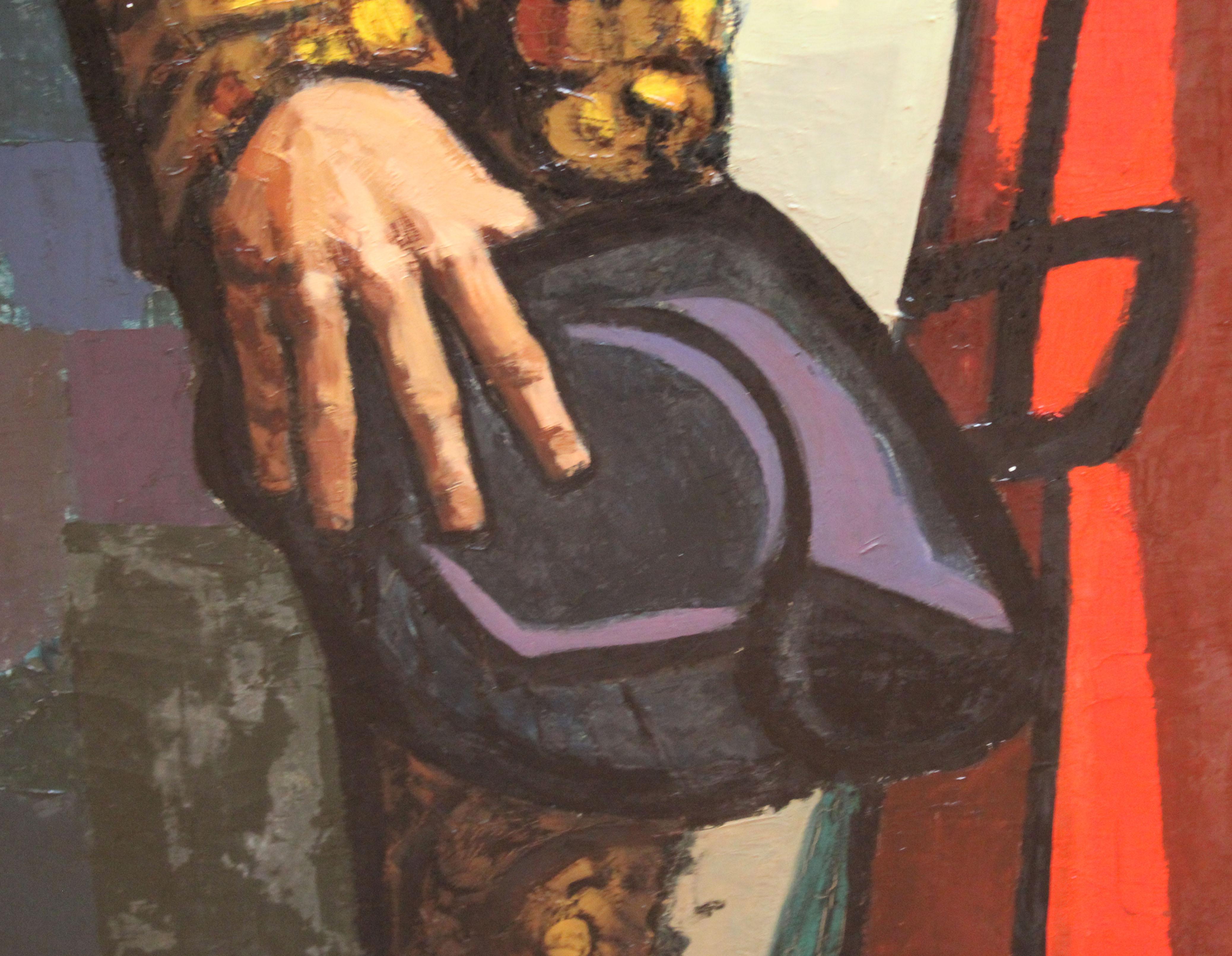 Torero - Óleo sobre tela - Año 1961 - 130 cm. x 73 cm. en venta 4