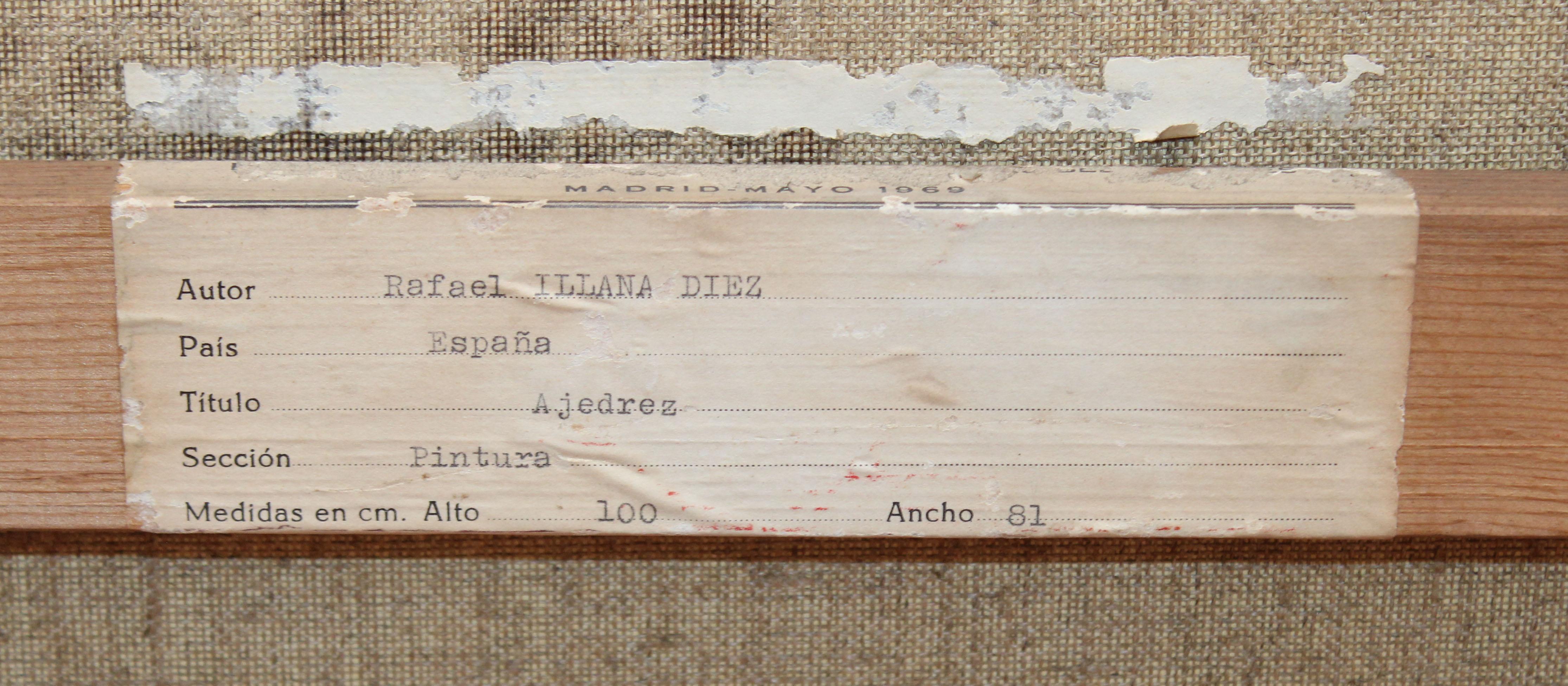 Óleo sobre tela - Ajedrez - Año 1969 en venta 9